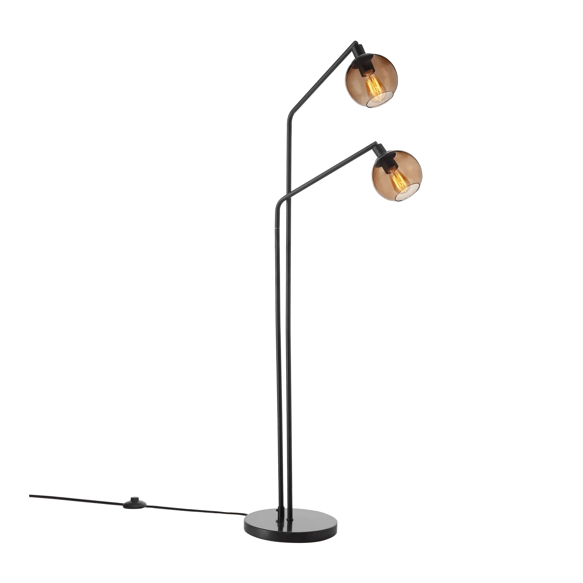 2-Head Glass Floor Lamp - Image 2