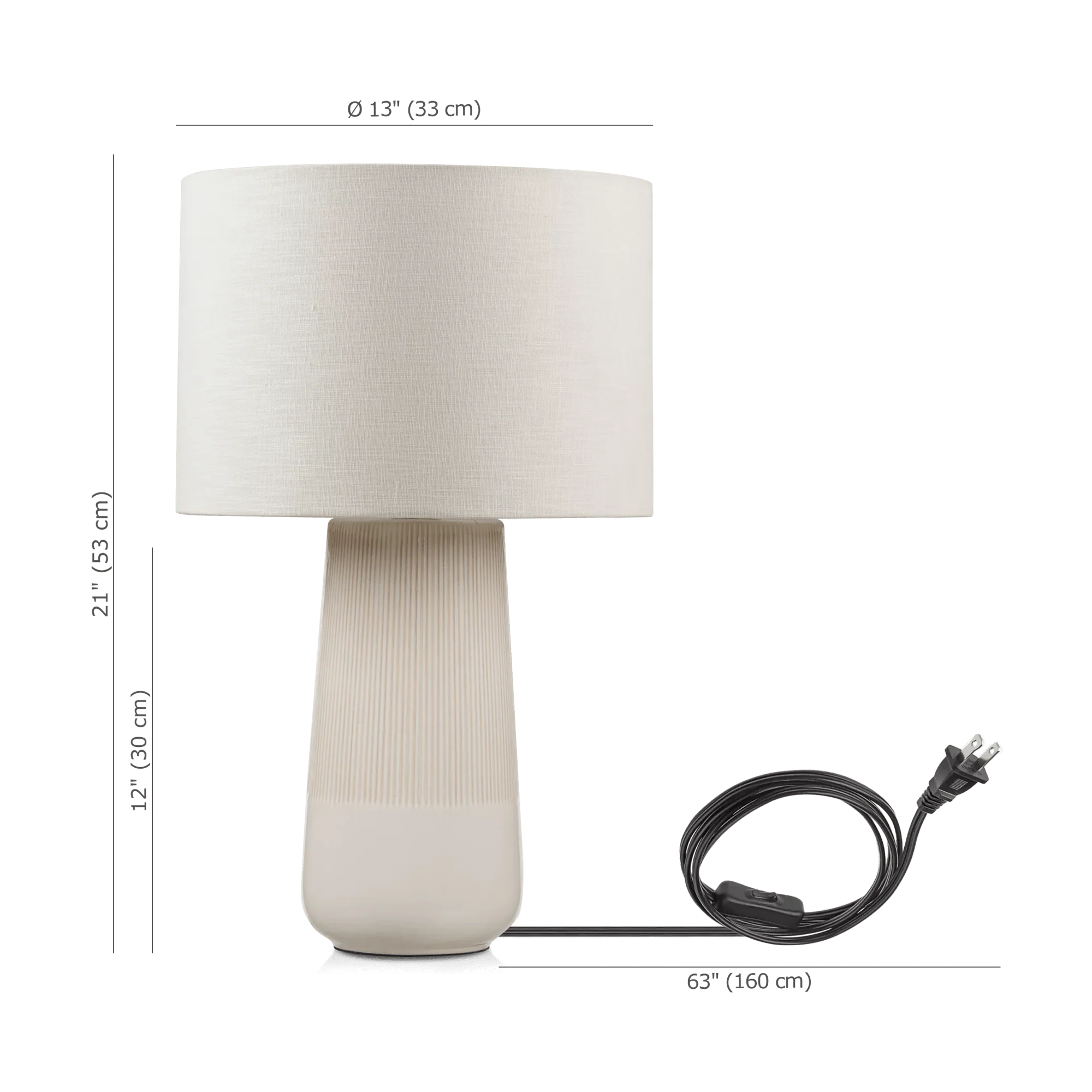 2-Tone Ceramic Table Lamp - Image 10