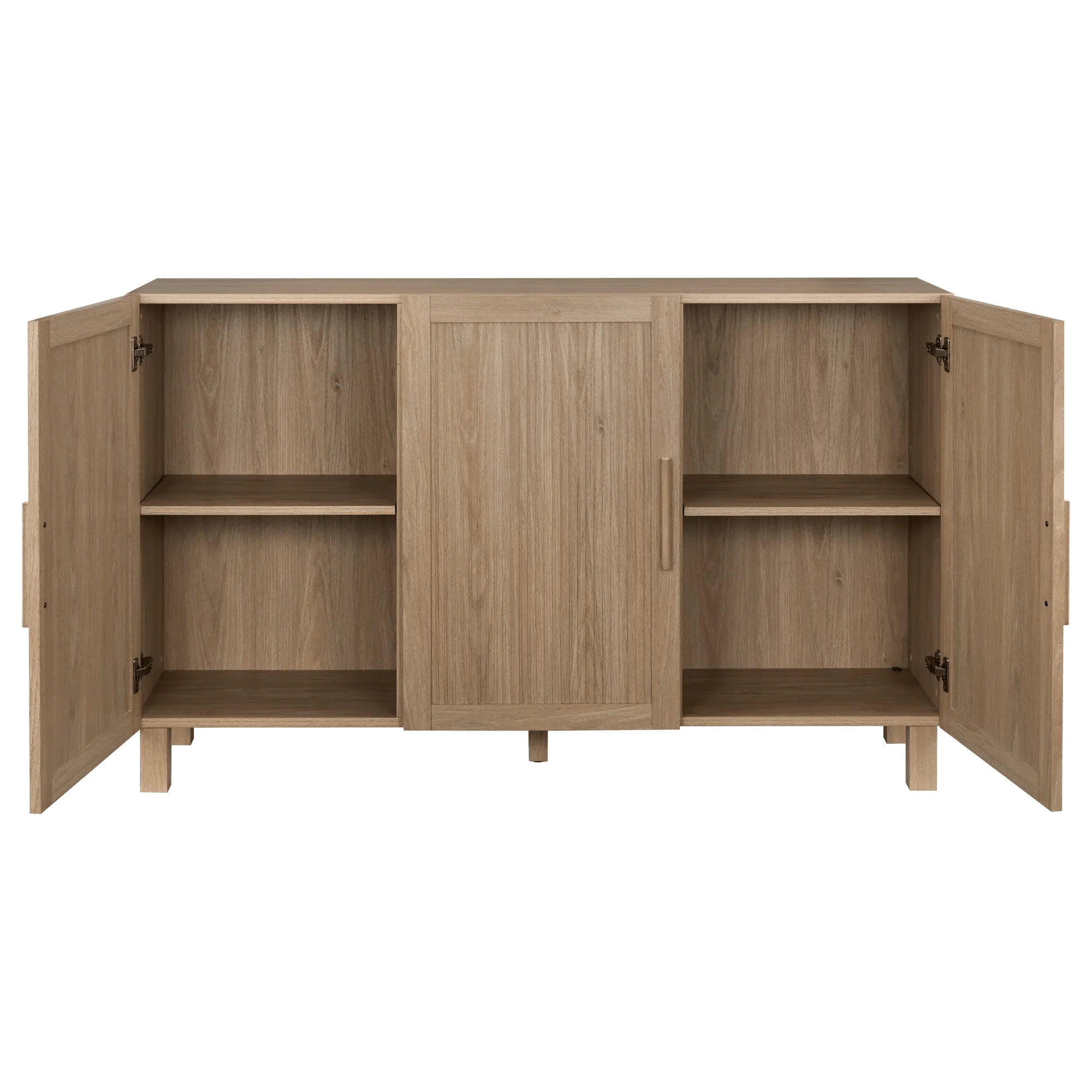 3 Door Wood Veneer Buffet - Image 4