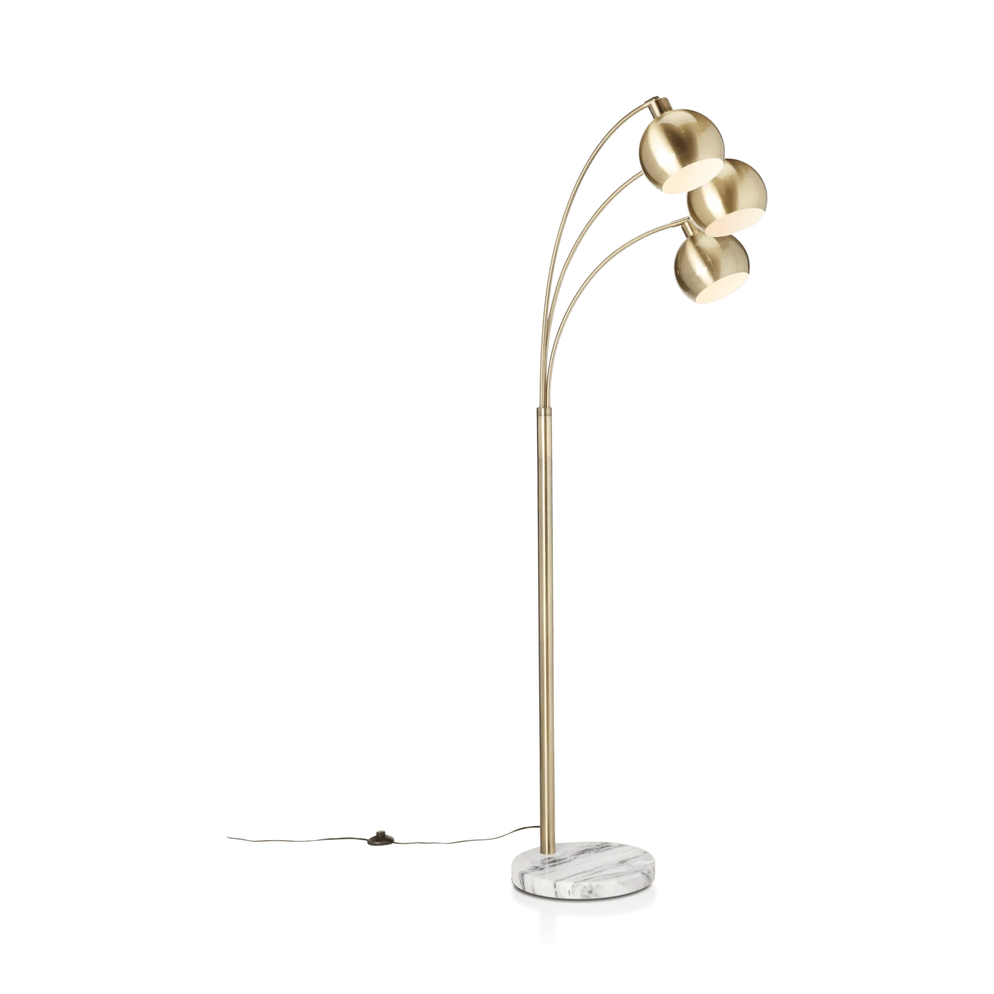 3-Head Floor Lamp with Marble Base - Image 4