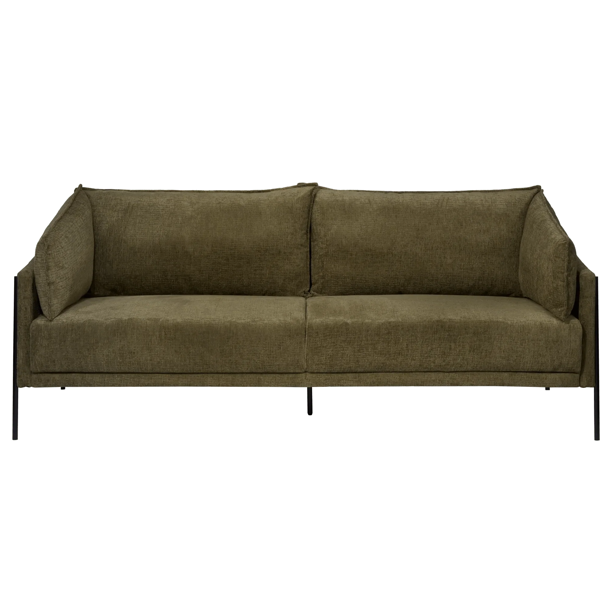 3 Seat  Green Sofa - Image 3