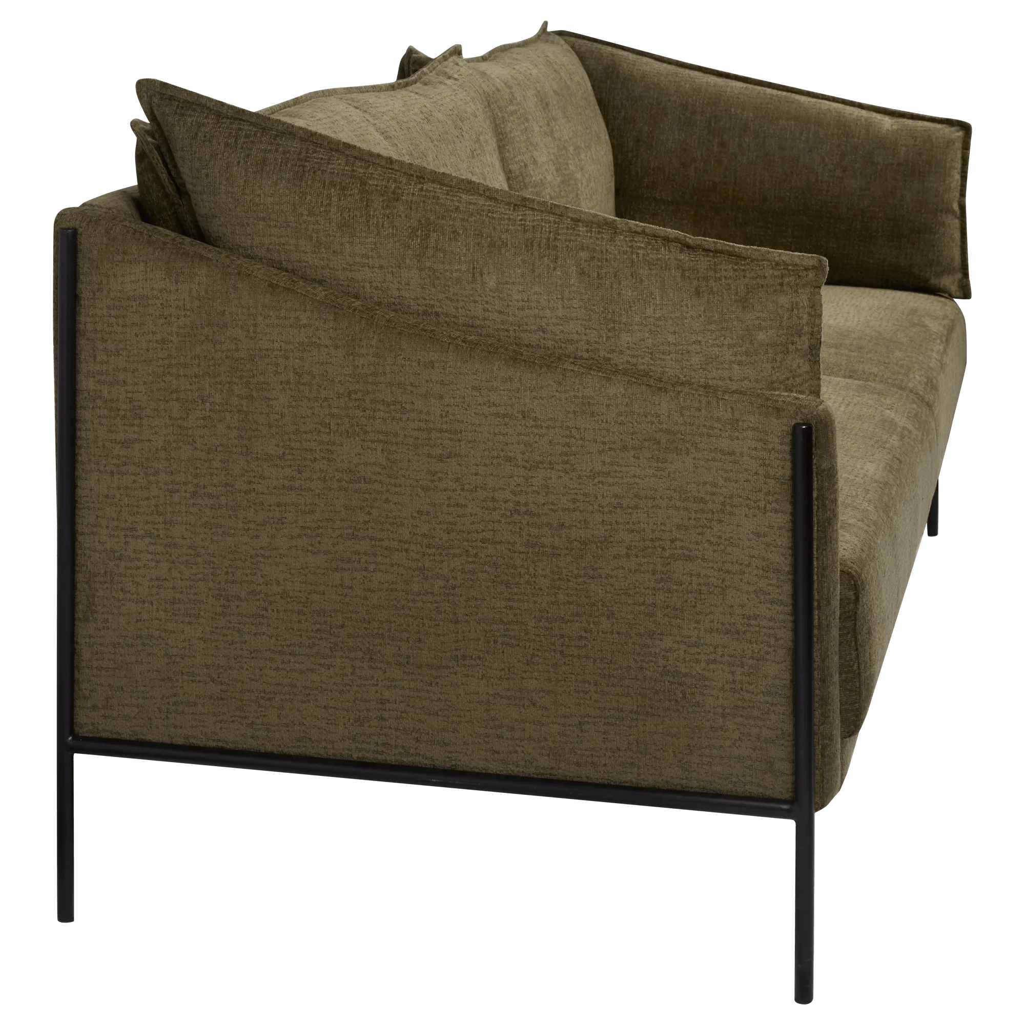 3 Seat  Green Sofa - Image 4