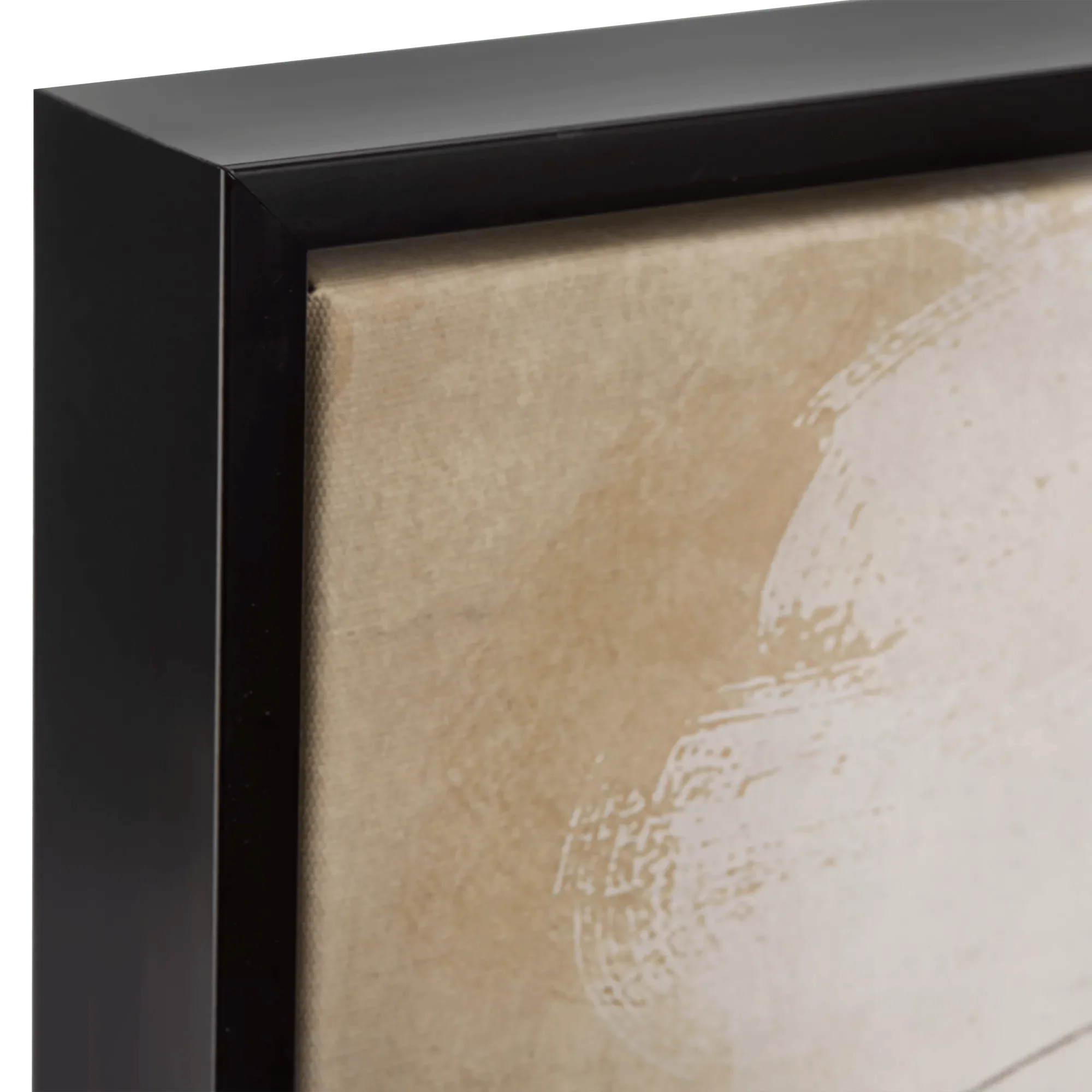 Abstract Blush Wave Framed Canvas - Image 2