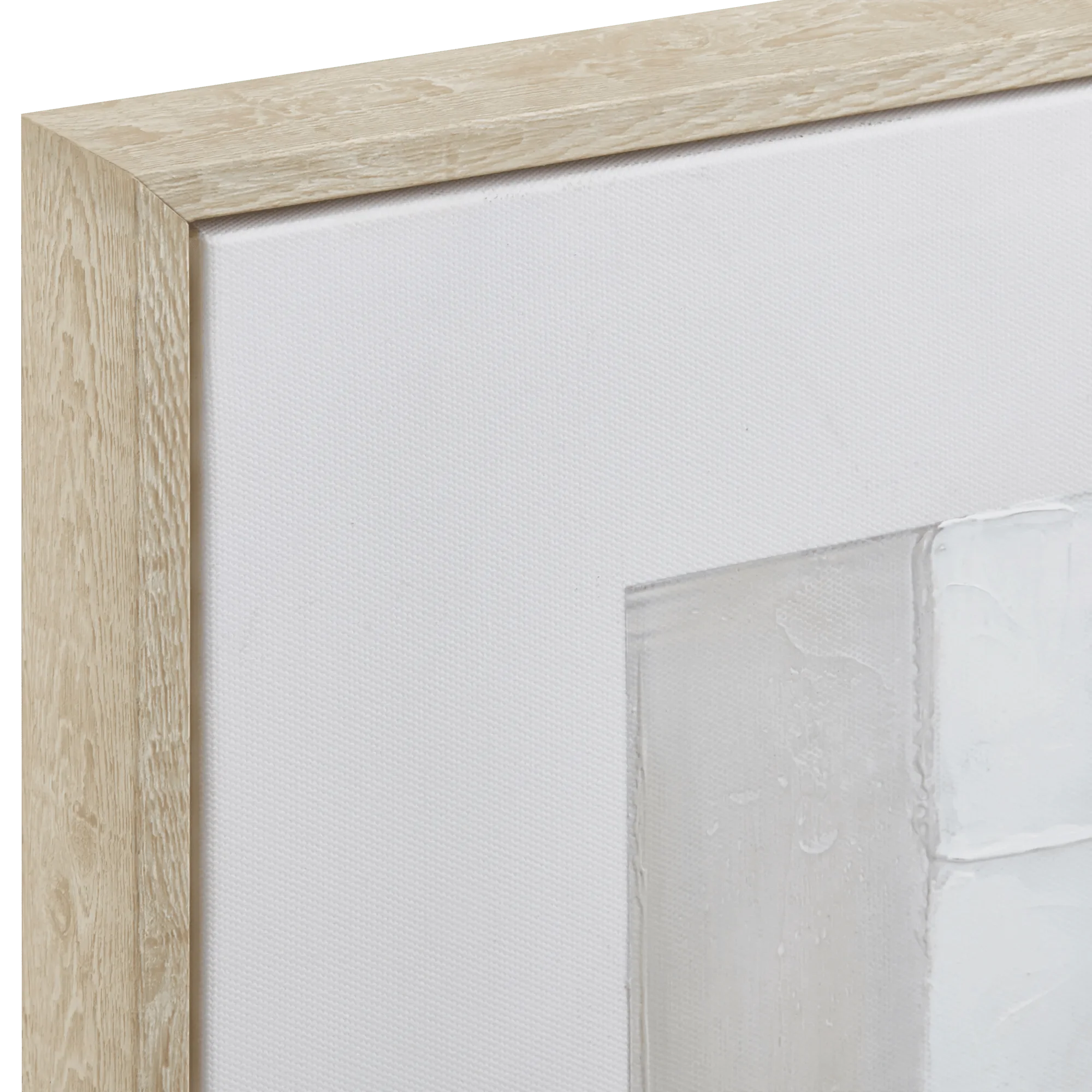 Abstract Sage & Natural  Framed Oil Painting - Image 3