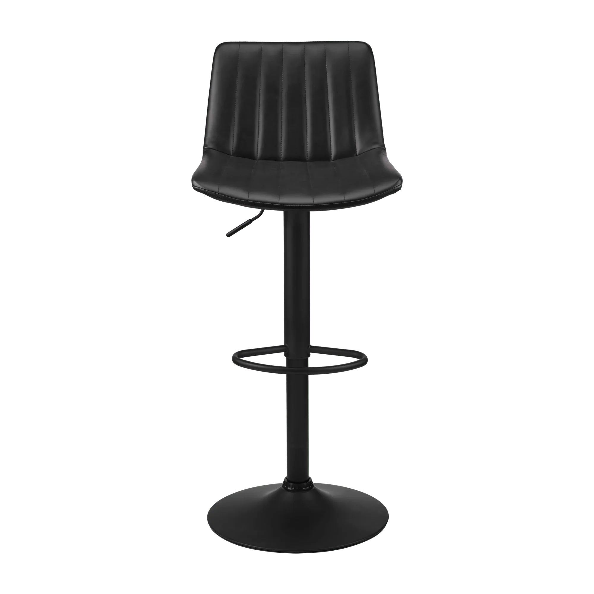 Adjustable Barstool with Stitched PU - Image 3
