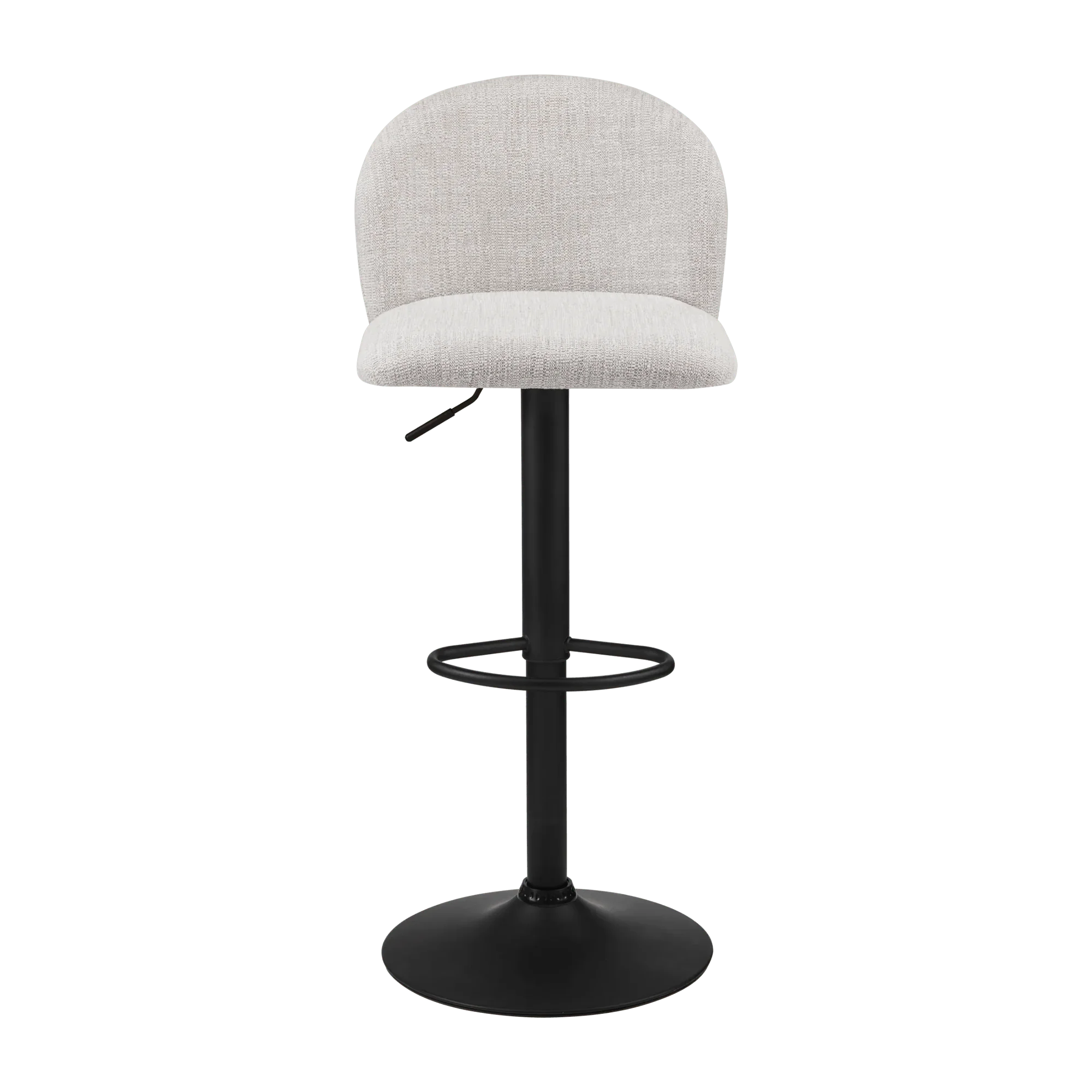 Adjustable Fabric and Metal Bar Stool - Image 2
