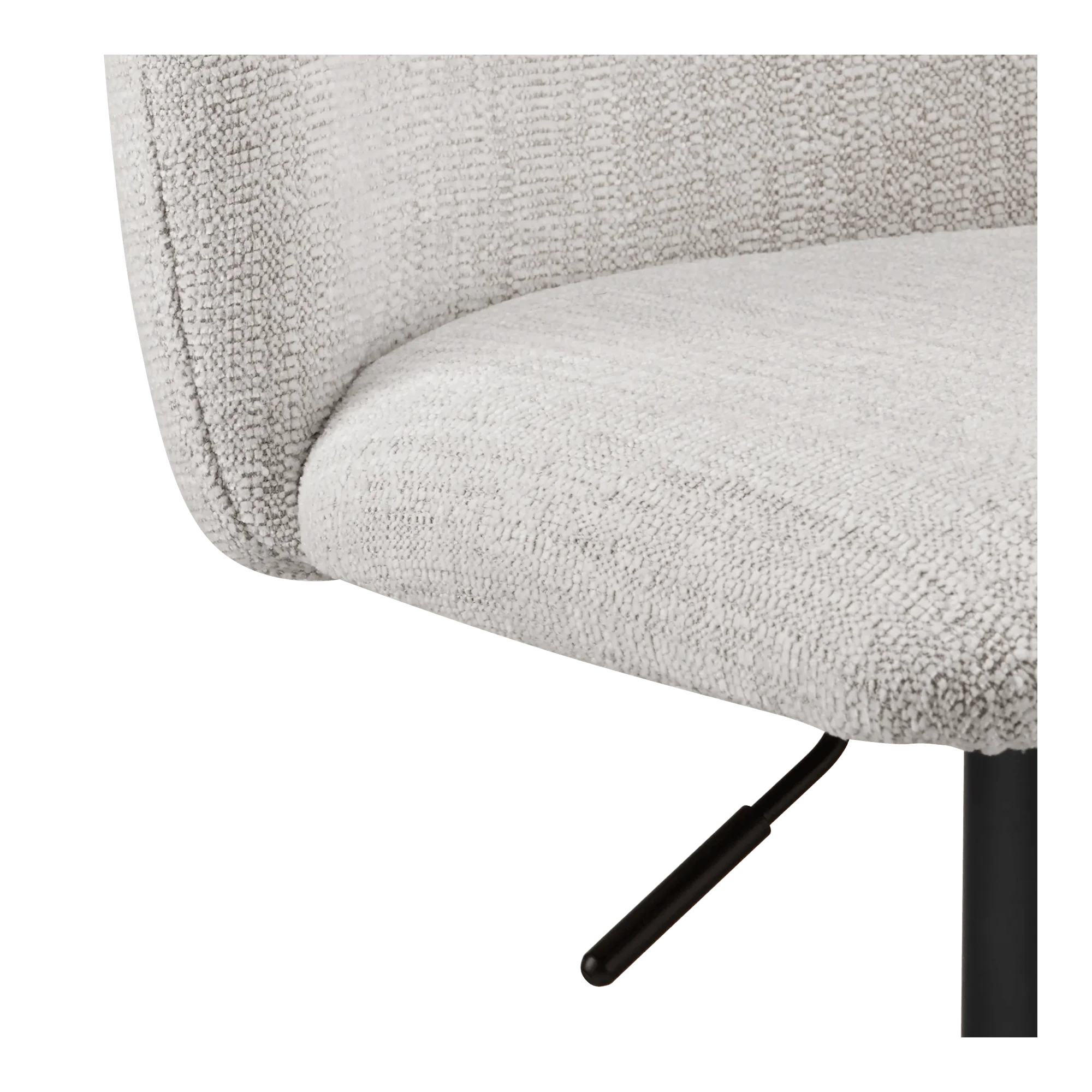 Adjustable Fabric and Metal Bar Stool - Image 4