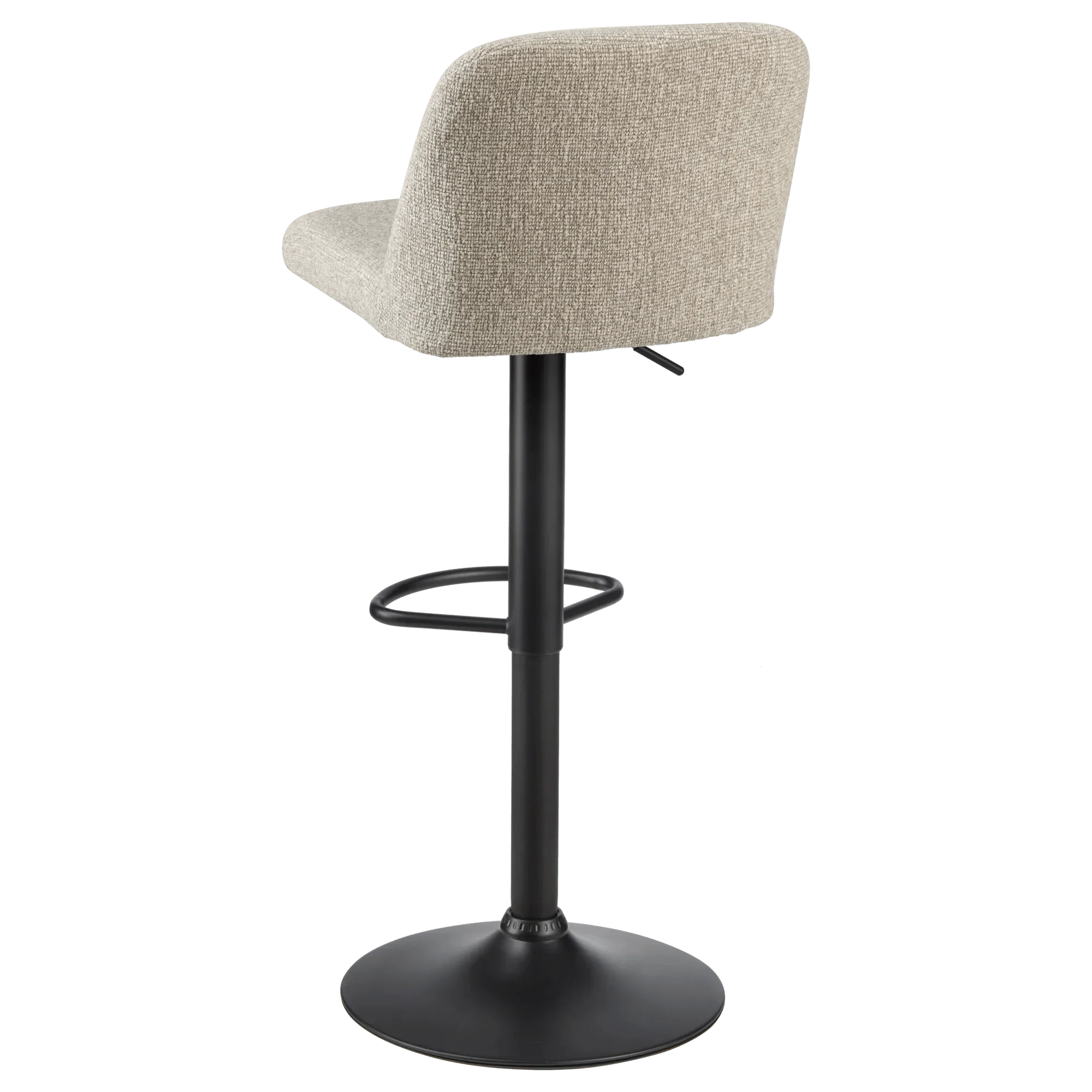 Adjustable Fabric and Metal Barstool - Image 2