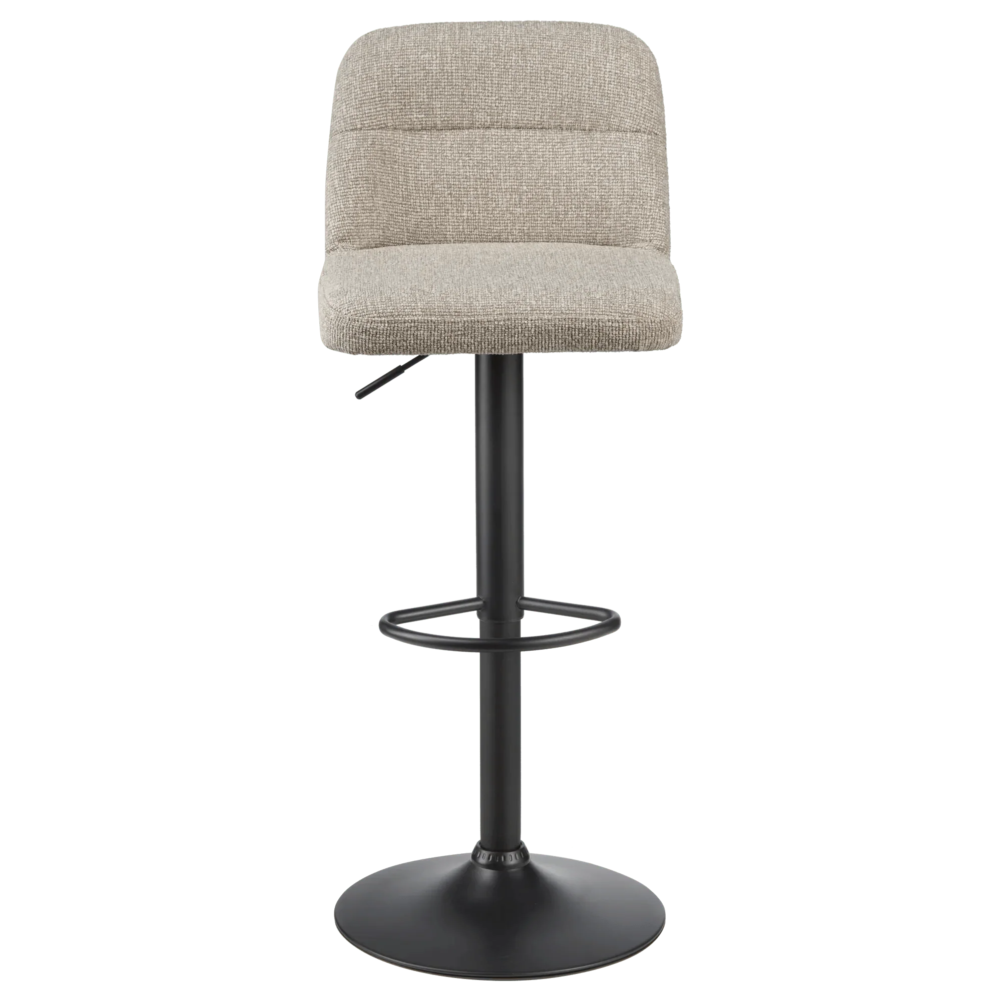 Adjustable Fabric and Metal Barstool - Image 3