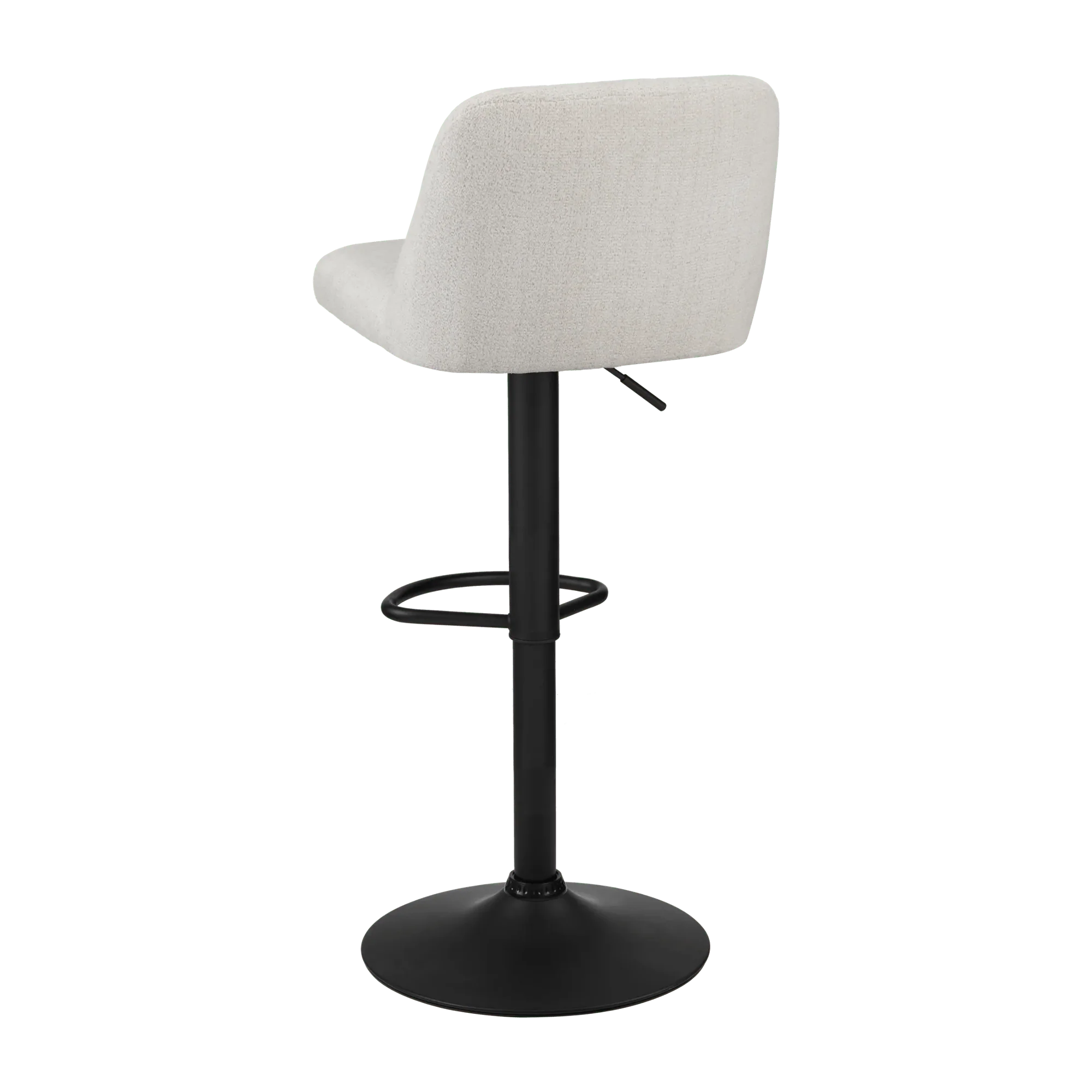 Adjustable Fabric and Metal Barstool - Image 2