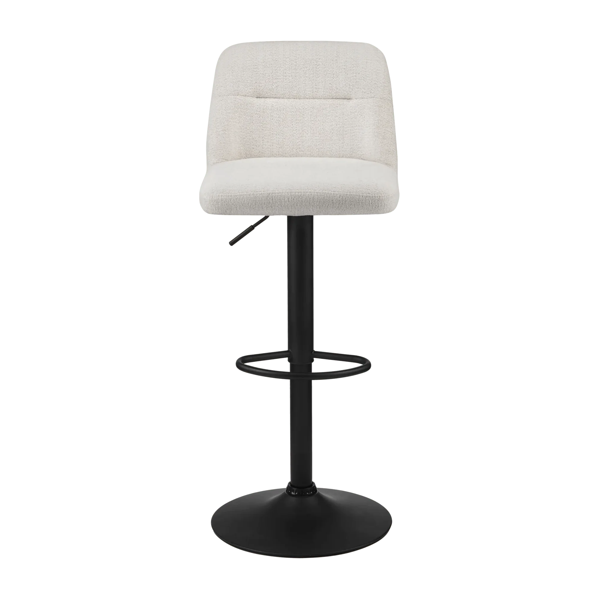 Adjustable Fabric and Metal Barstool - Image 3