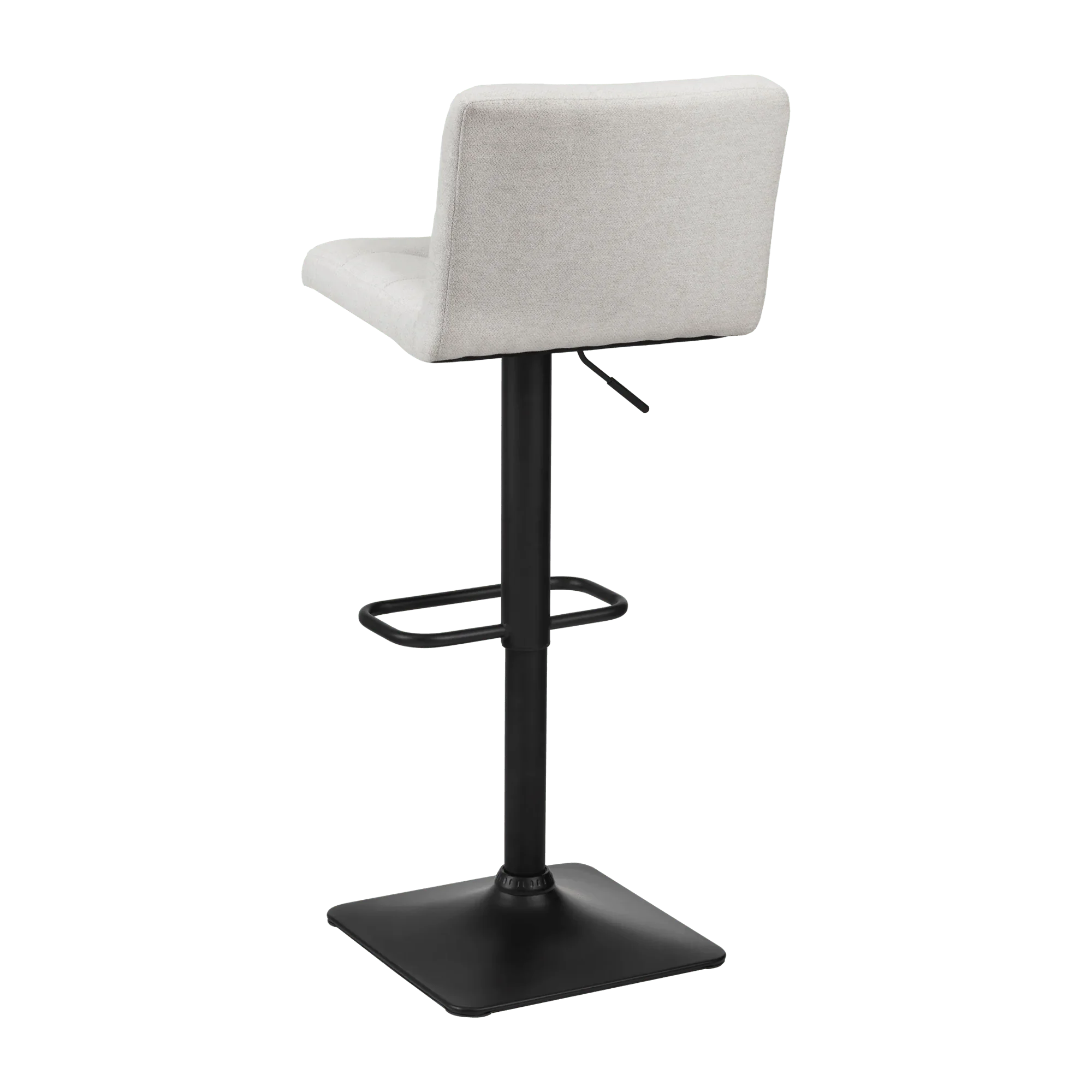 Adjustable Metal and Fabric Barstool - Image 2