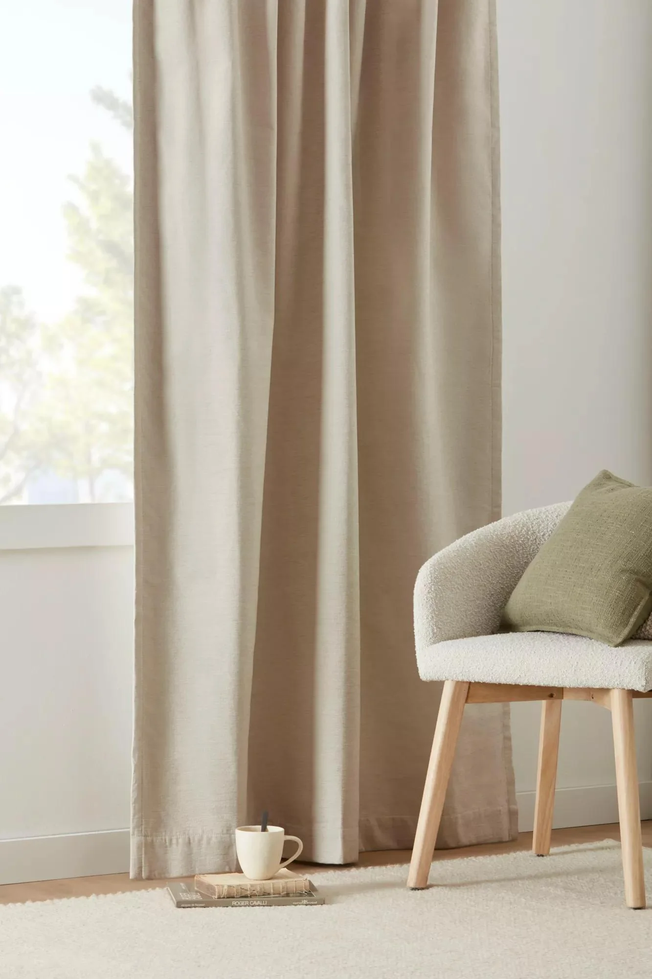 Oatmeal Adrie Blackout Curtain - Image 4