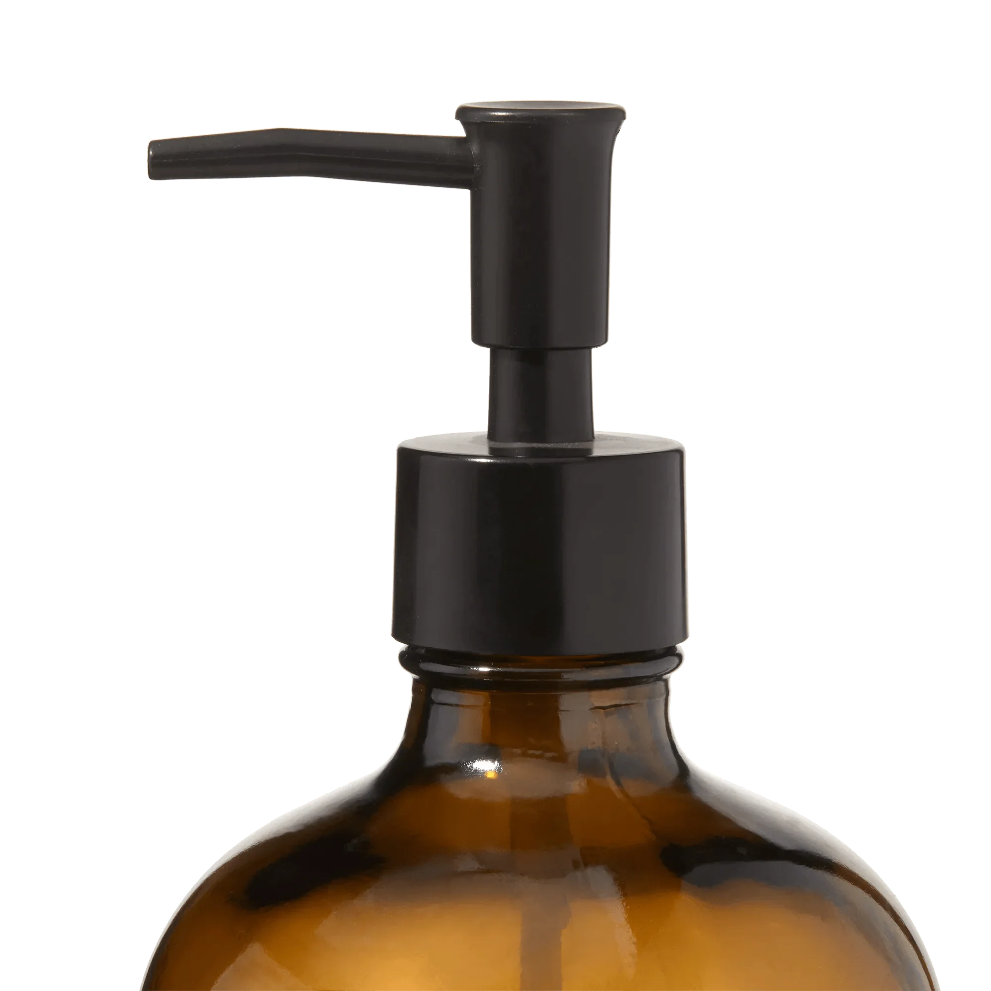 Amber Glass Soap Dispenser - Image 2