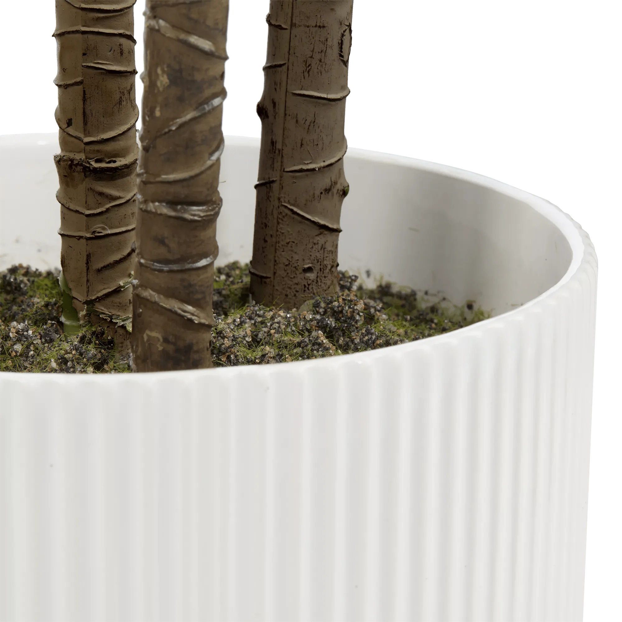 Artificial Exotic Floor Plant in White Pot - Image 4