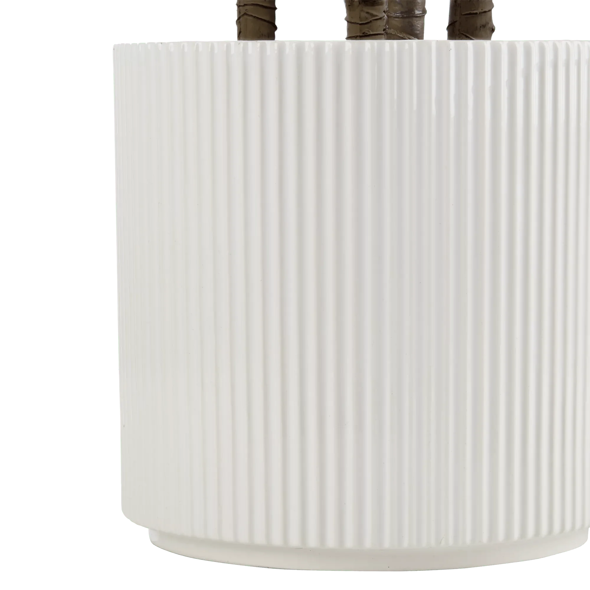 Artificial Exotic Floor Plant in White Pot - Image 5