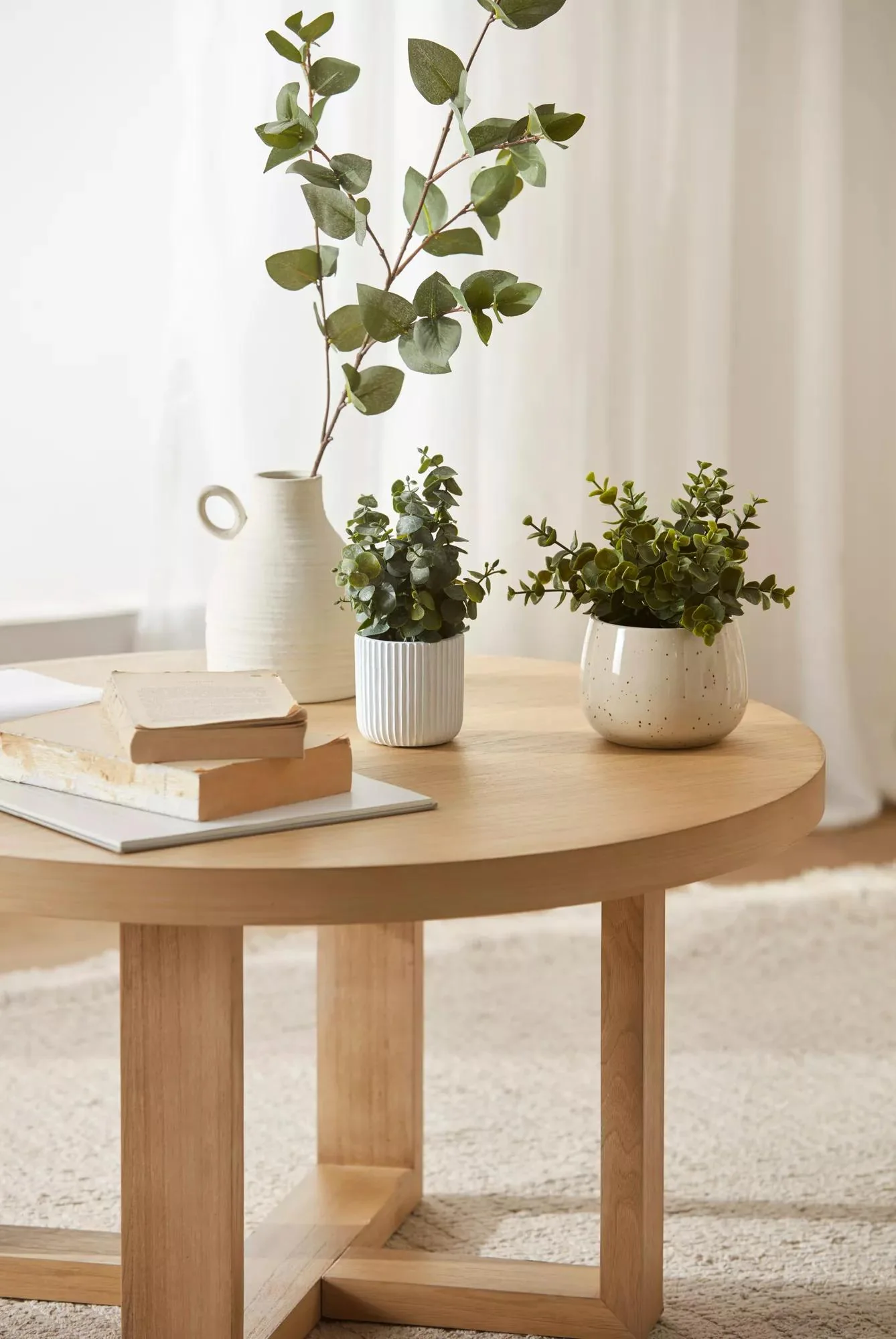 Artificial Plant in Beige Speckled Pot - Image 2