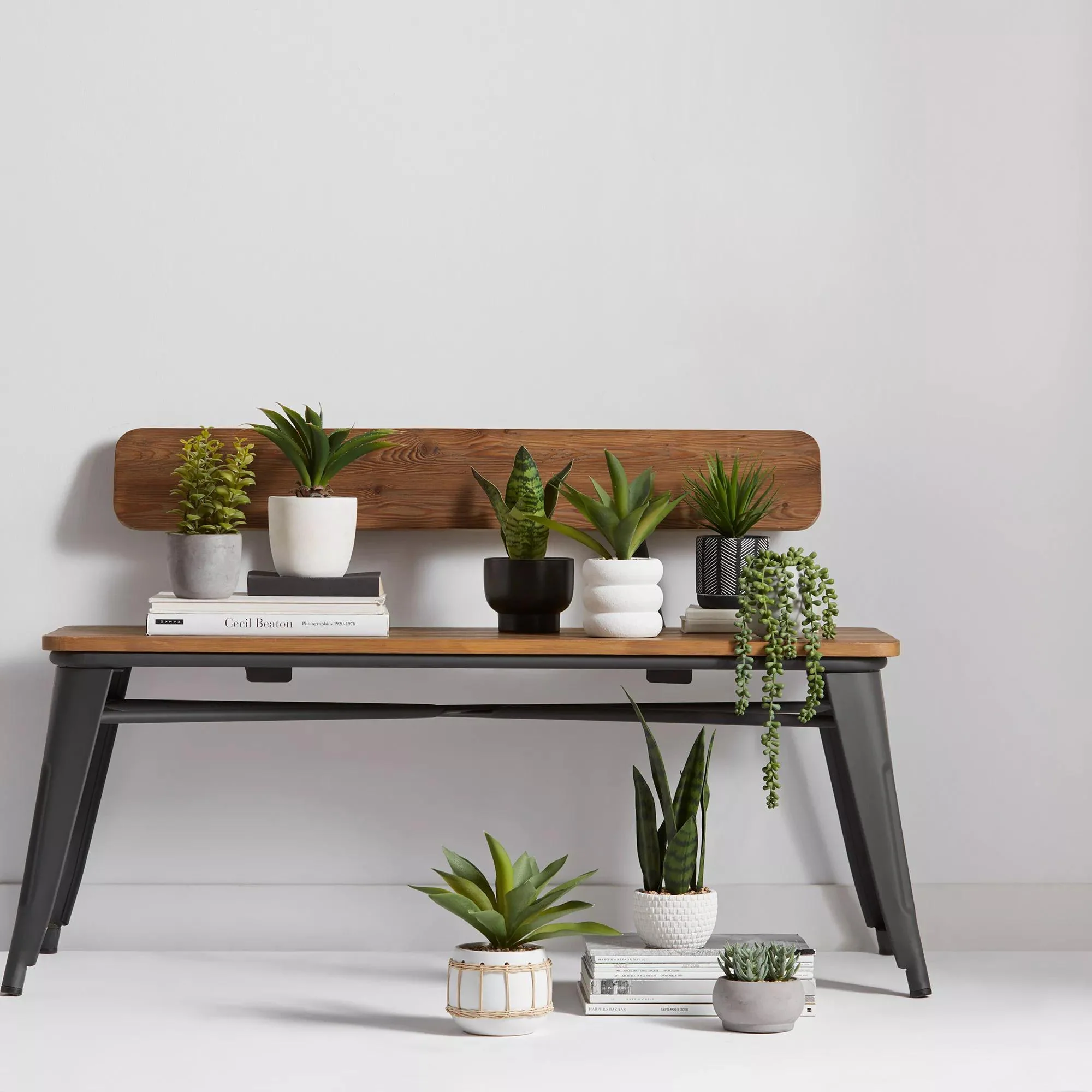 Artificial Plant in Black Matte Ceramic Pot - Image 3