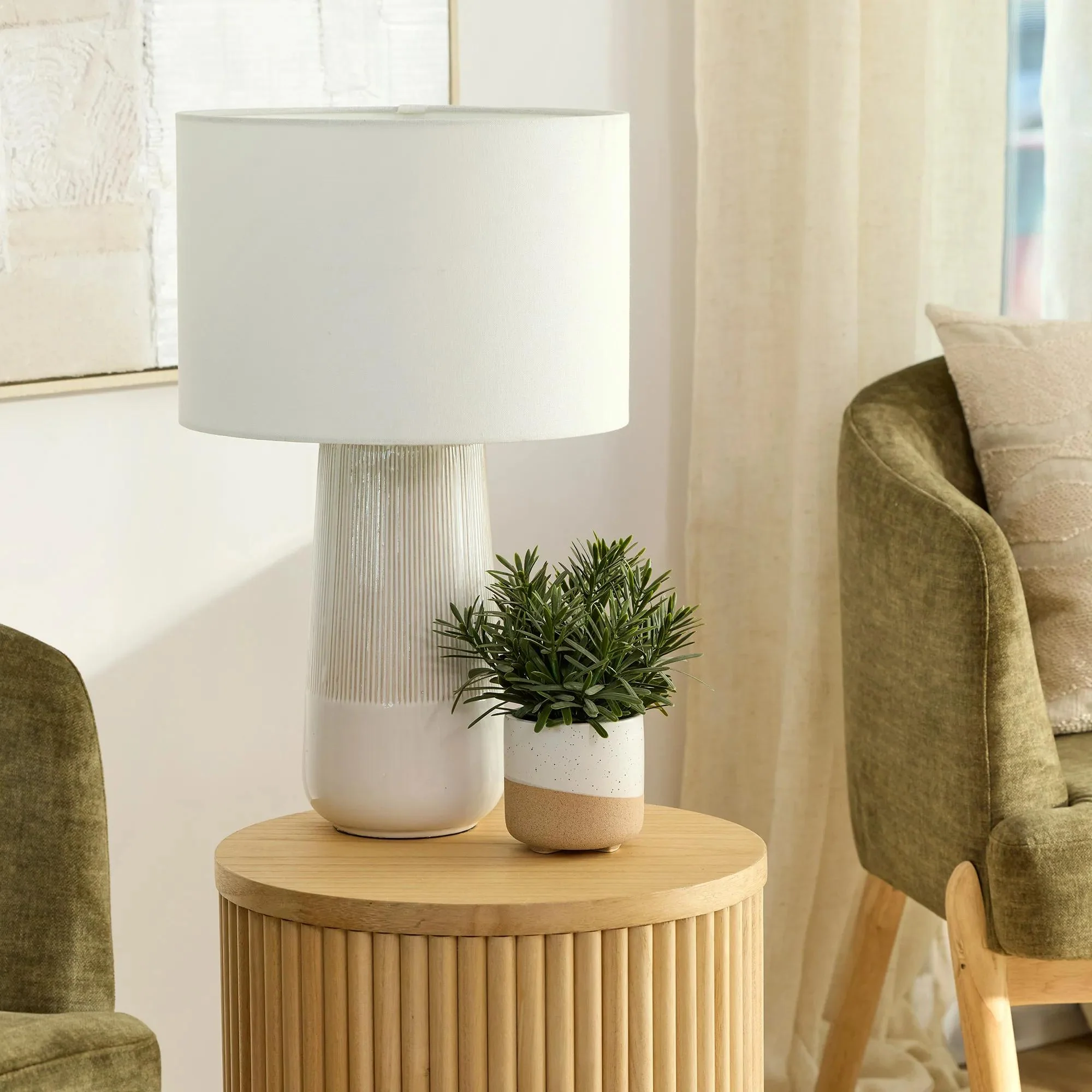 2-Tone Ceramic Table Lamp - Image 7