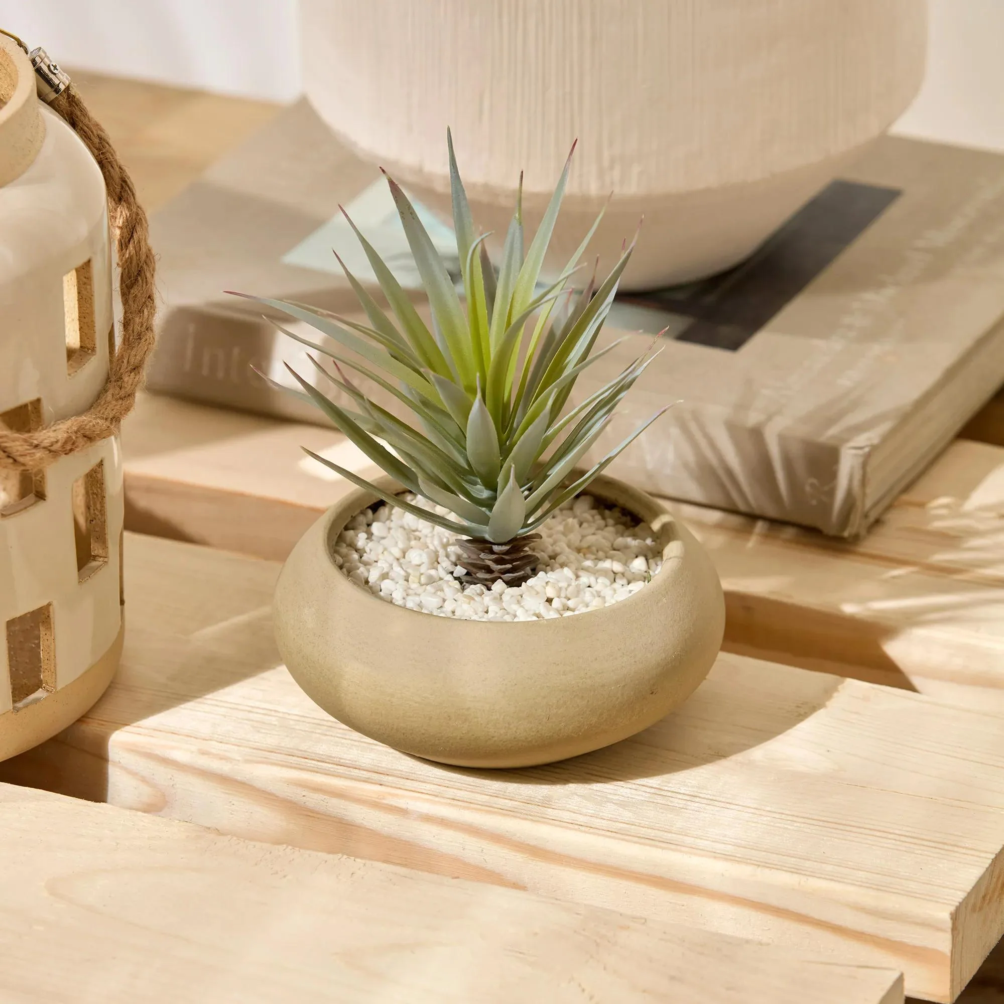Artificial Plant in Ceramic Pot - Image 4