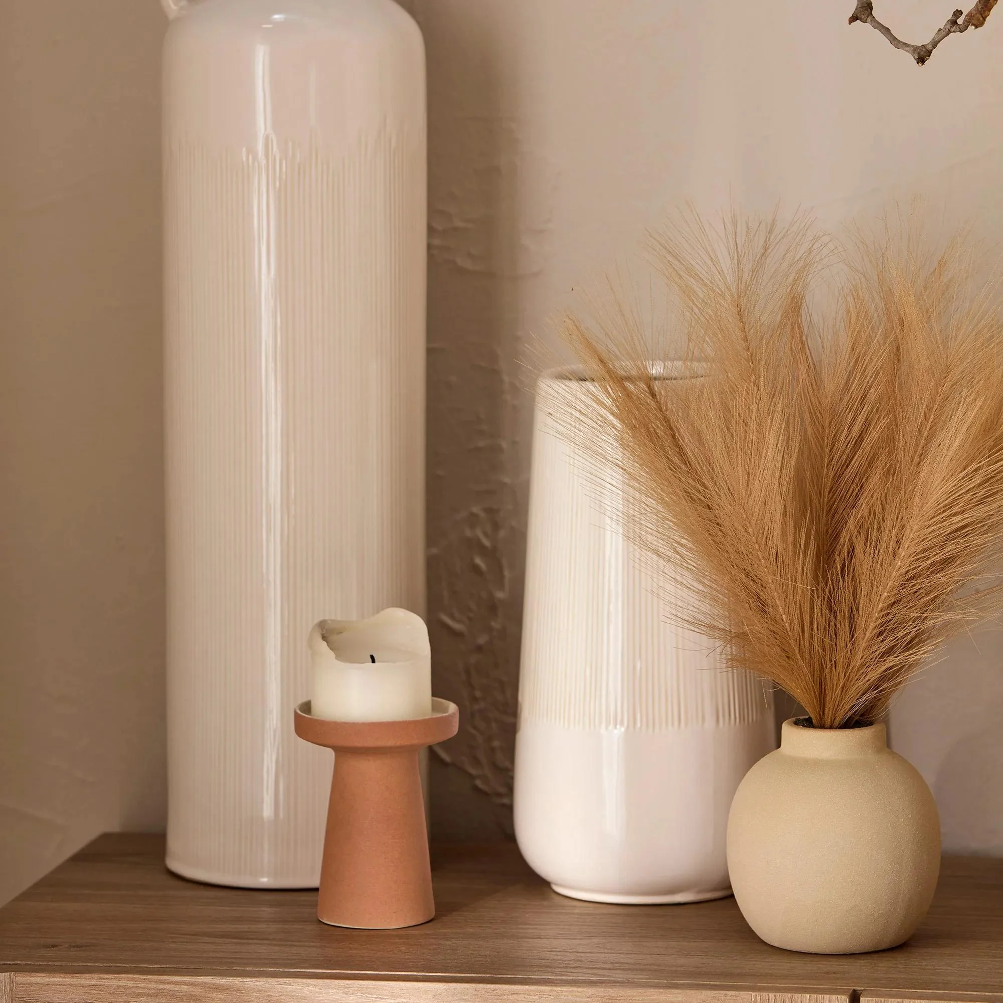 Artificial Reed Grass in Ceramic Pot - Image 5