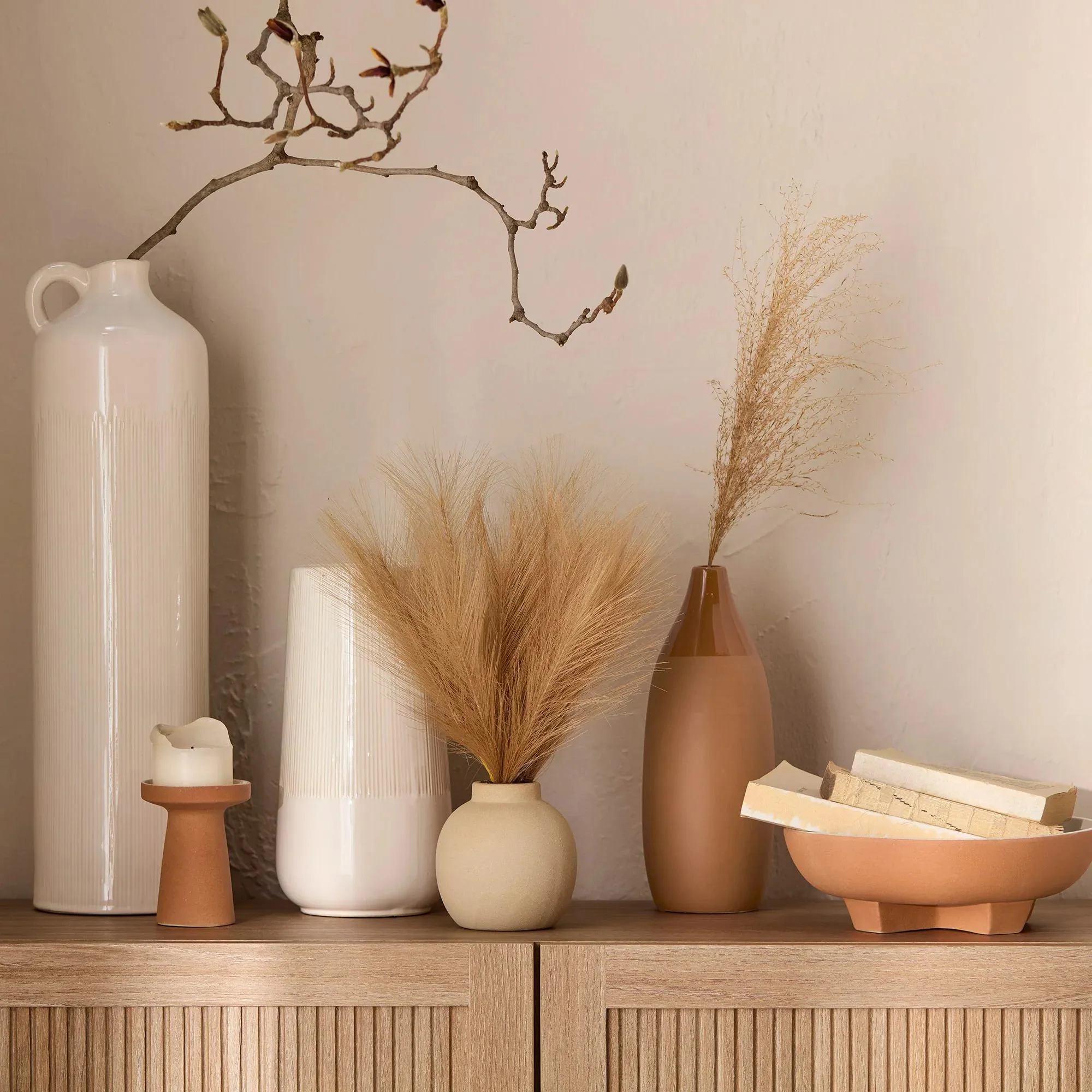 Artificial Reed Grass in Ceramic Pot - Image 7