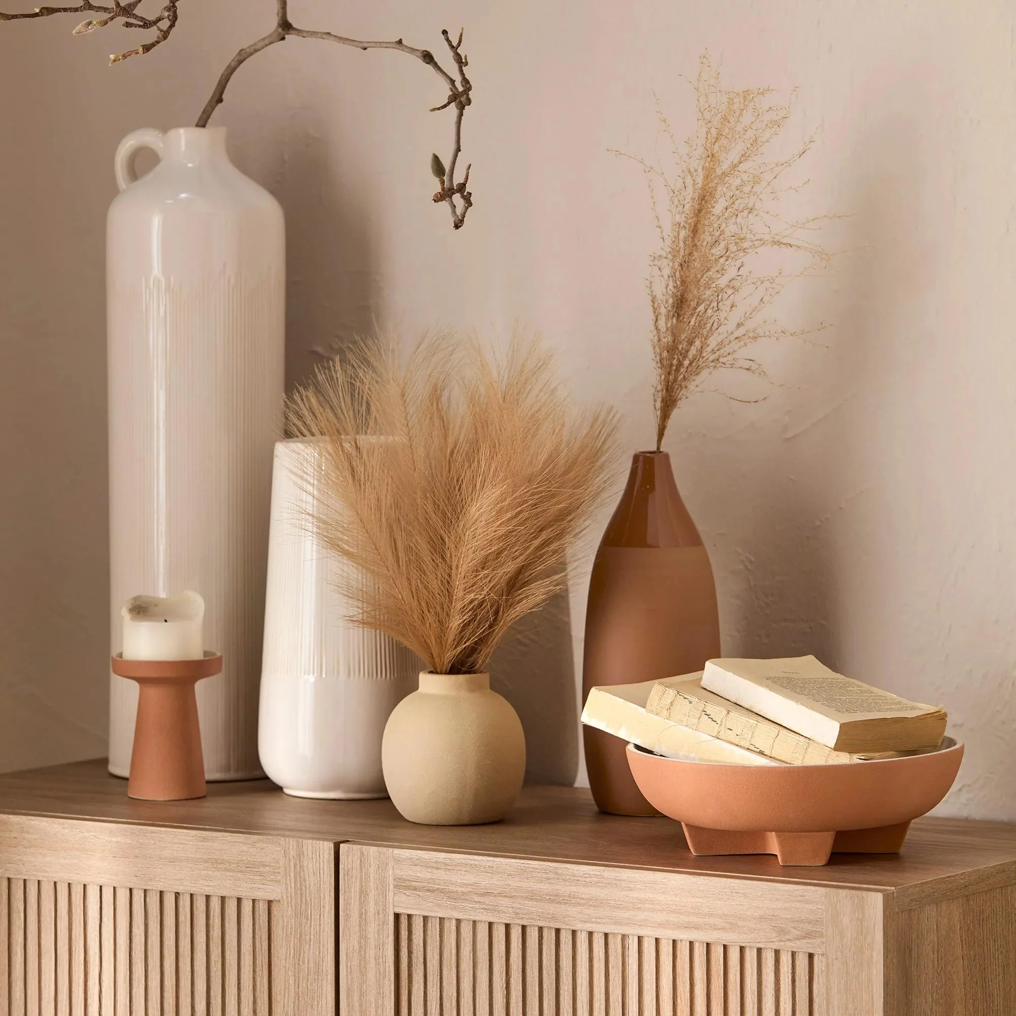 Artificial Reed Grass in Ceramic Pot - Image 8