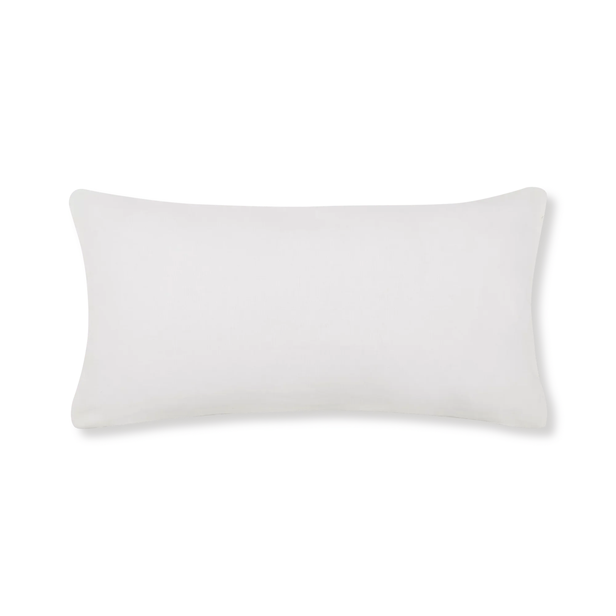 Off White Basc Chenille Decorative Lumbar Pillow - Image 2