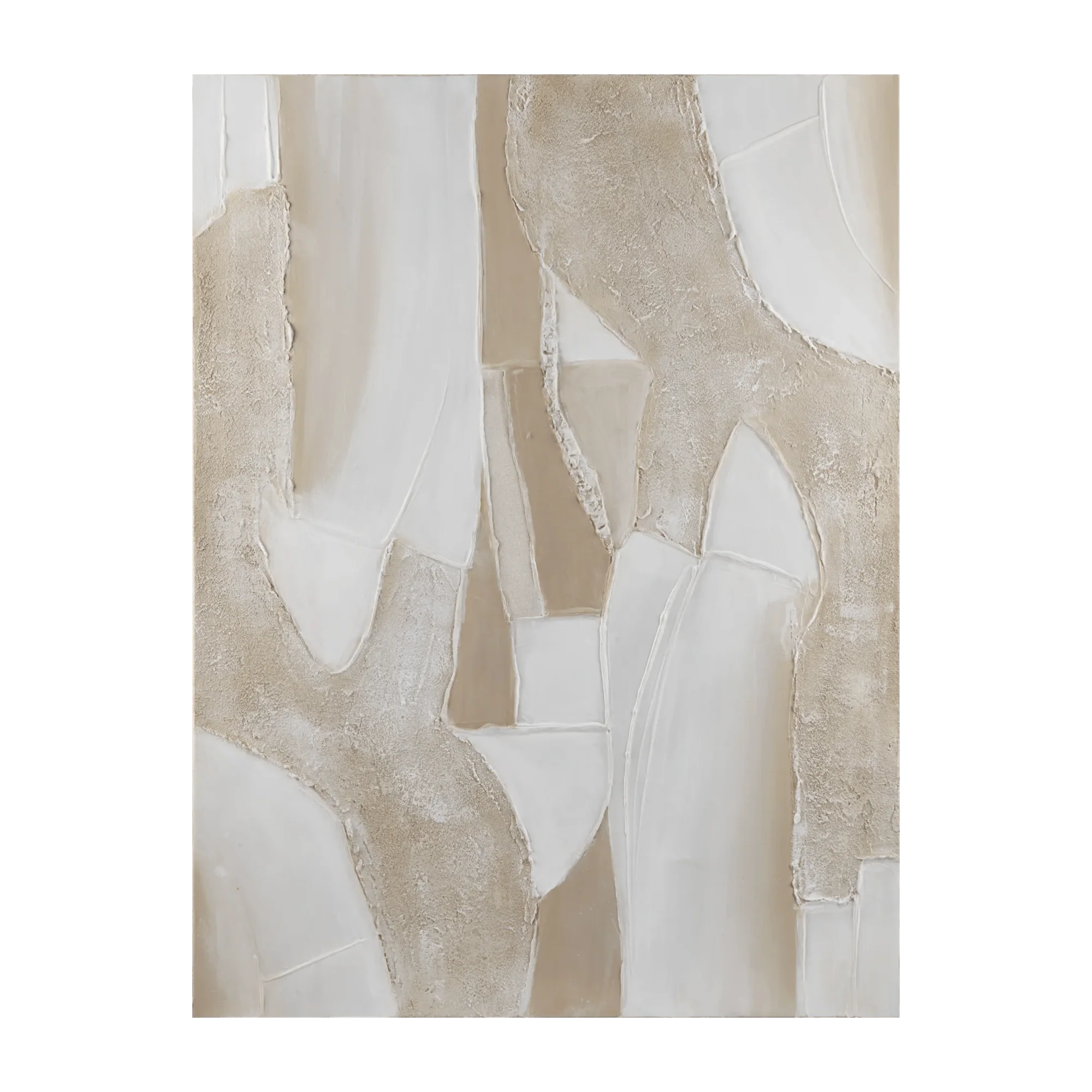Beige Abstract Oil Painting