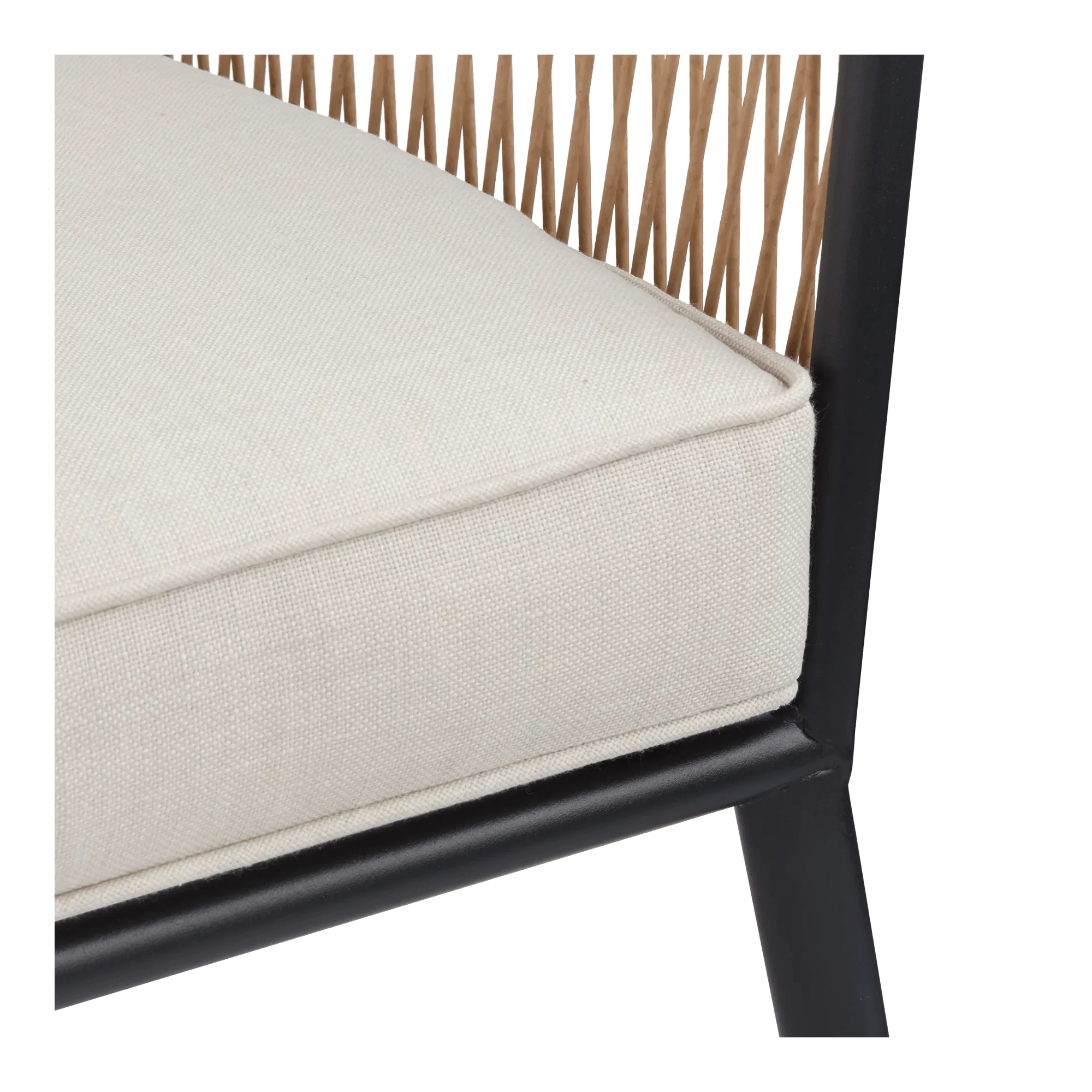 Beige outdoor rope armchair - Image 3