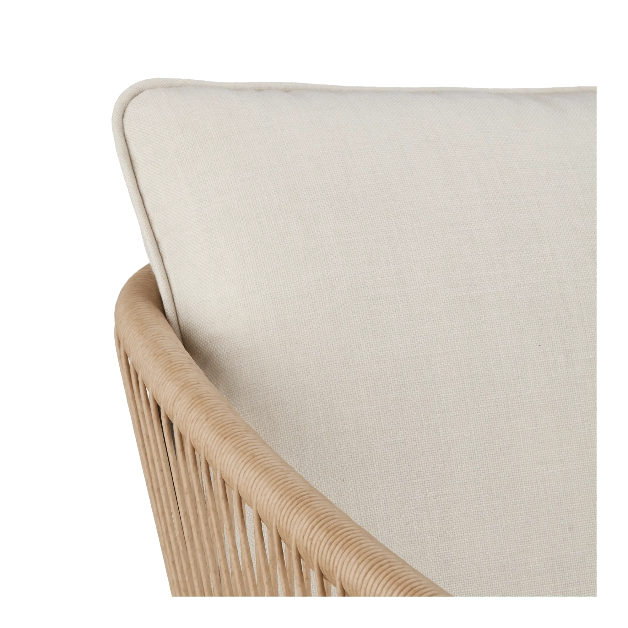 Beige outdoor rope armchair - Image 4