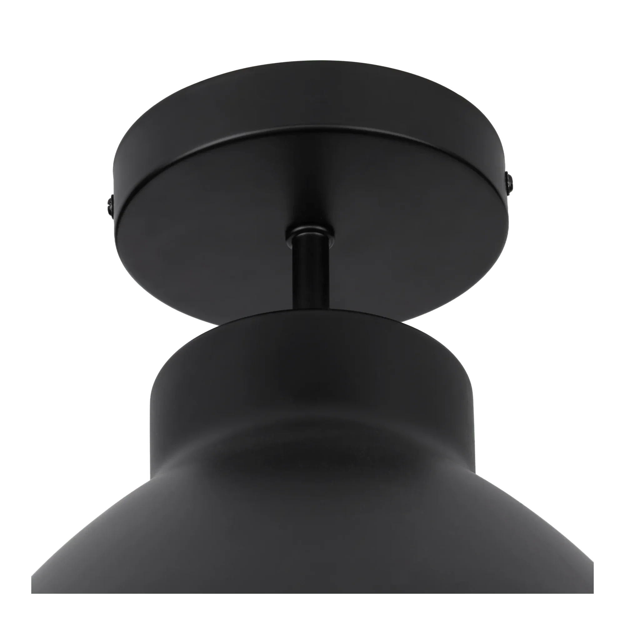 Black Ceiling Lamp with Walnut Interior - Image 4