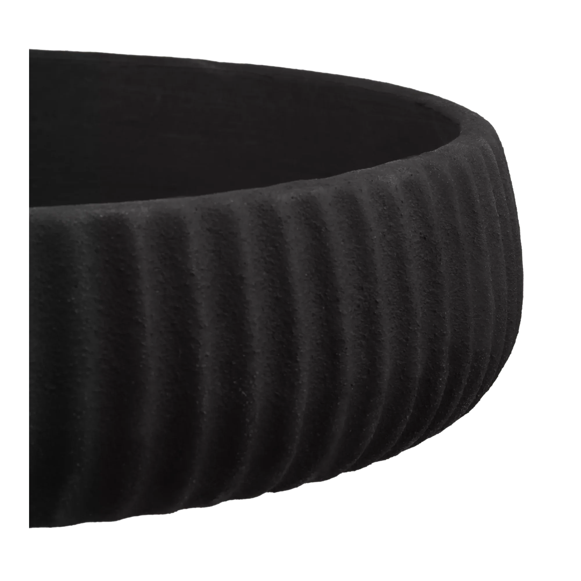 Black Ceramic Bowl - Image 2