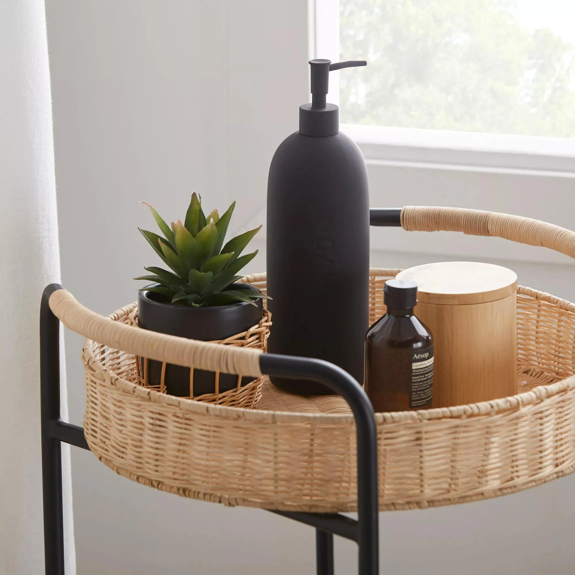 Black Ceramic Soap Engraved Dispenser - Image 4