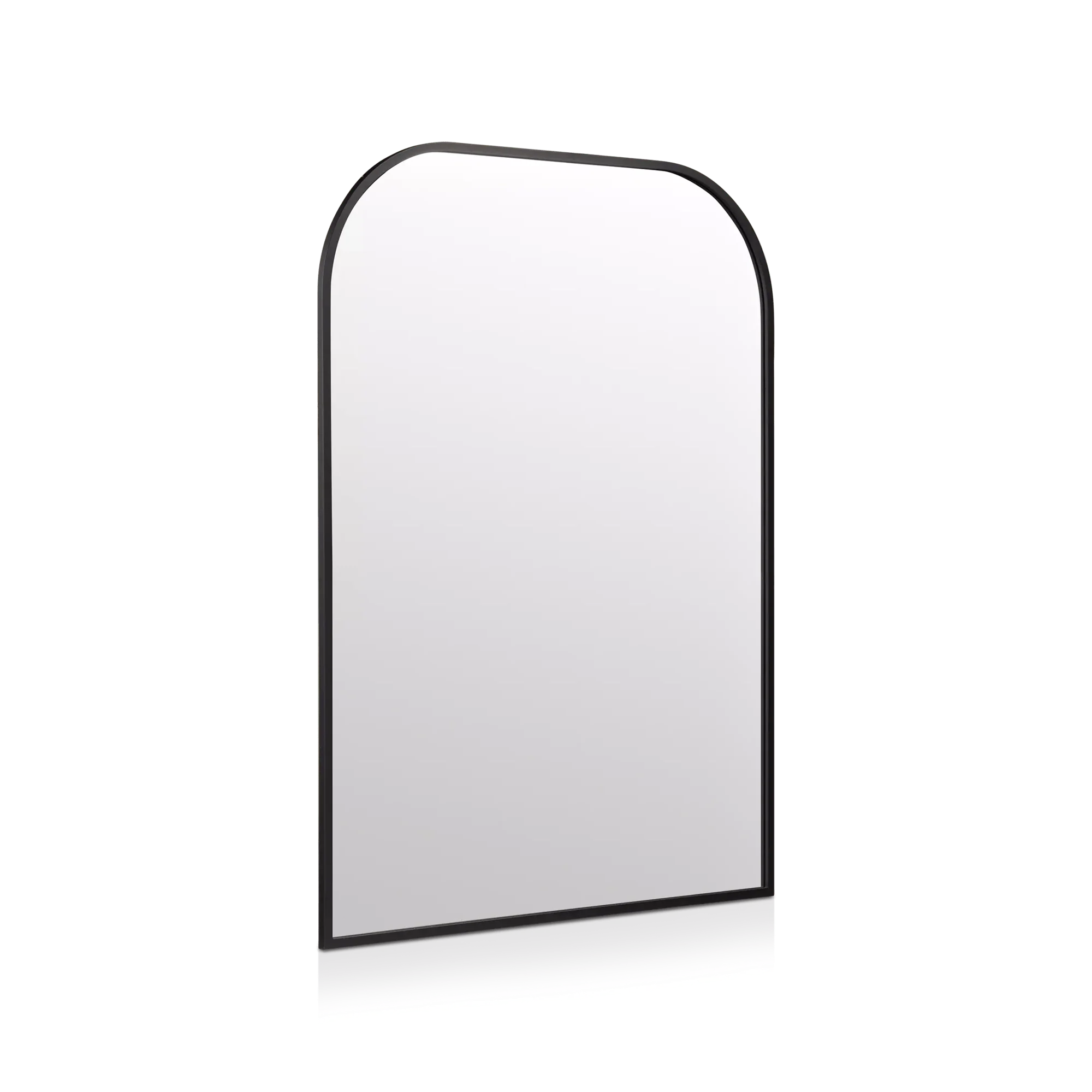 Black Frame Modern Mantle Mirror - Image 2