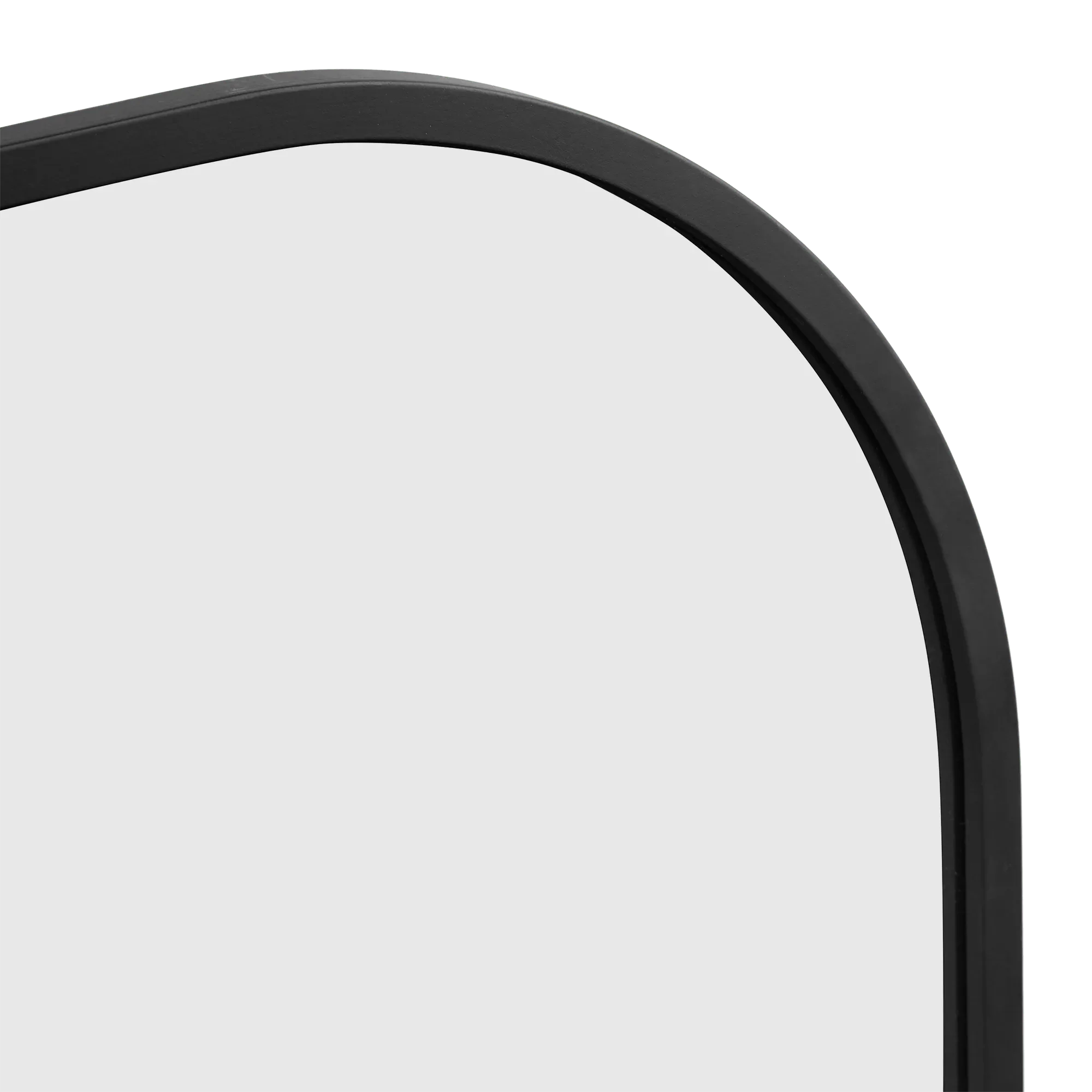 Black Frame Modern Mantle Mirror - Image 3