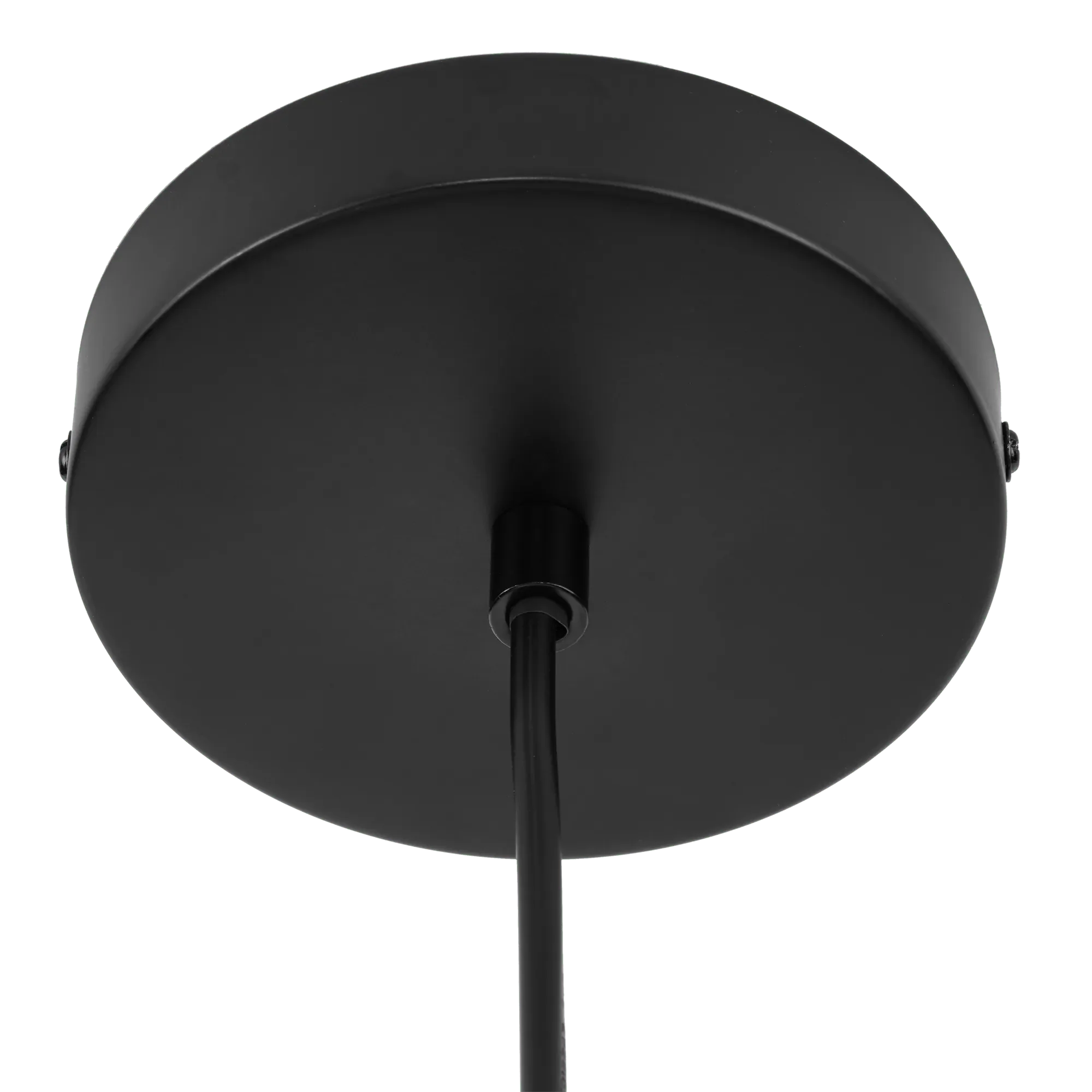 Black Metal Pendant Light with Wood Accent - Image 4