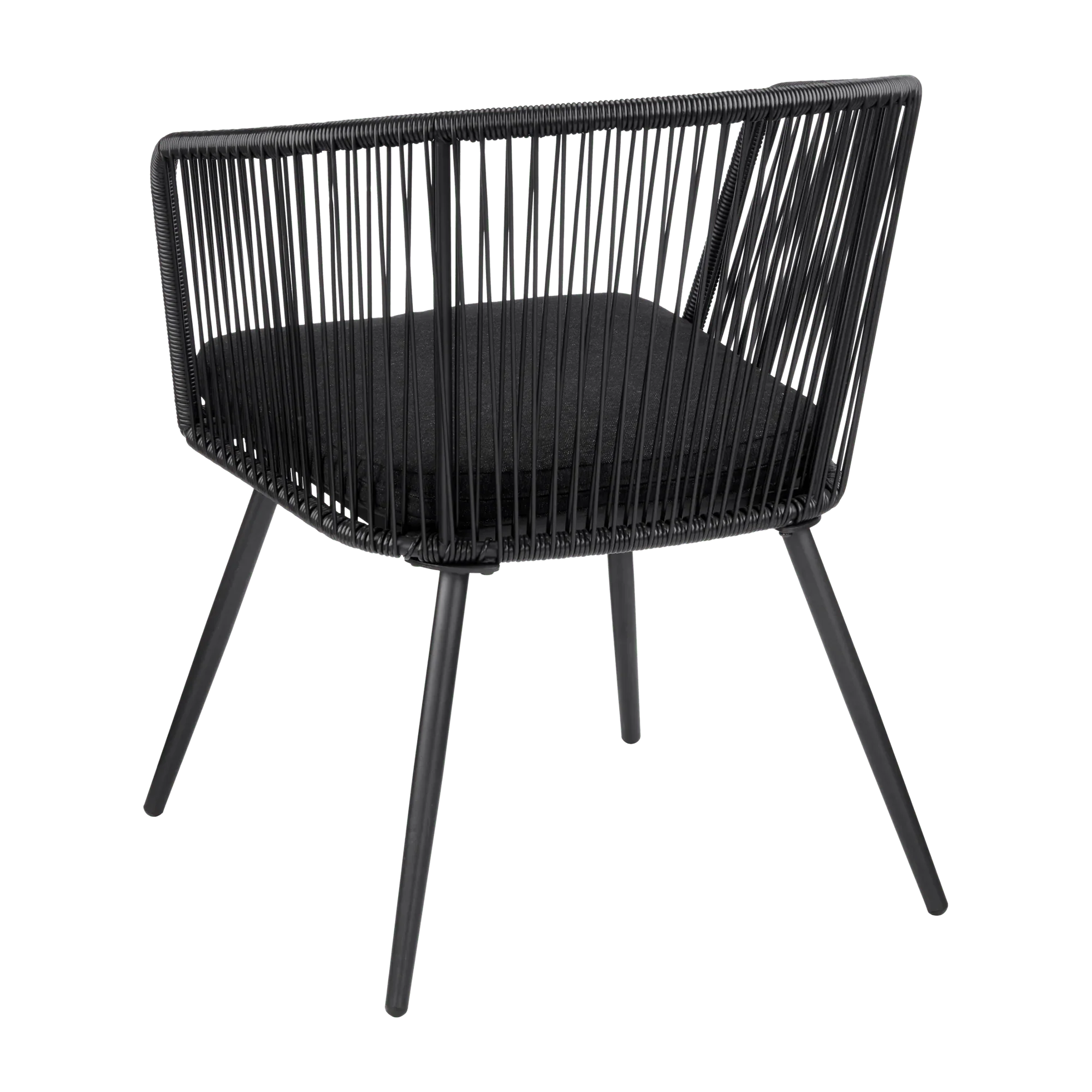 Black outdoor rope chair - Image 3