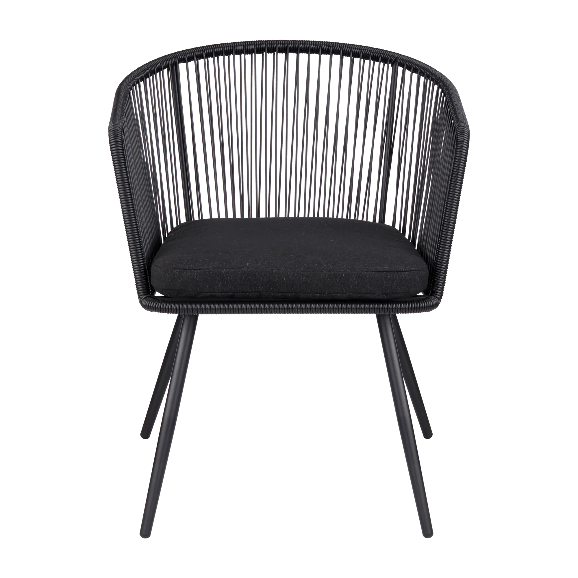 Black outdoor rope chair - Image 4