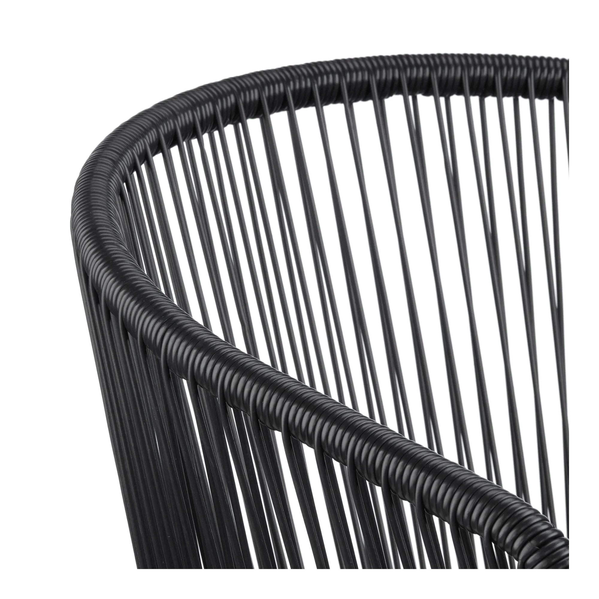 Black outdoor rope chair - Image 5
