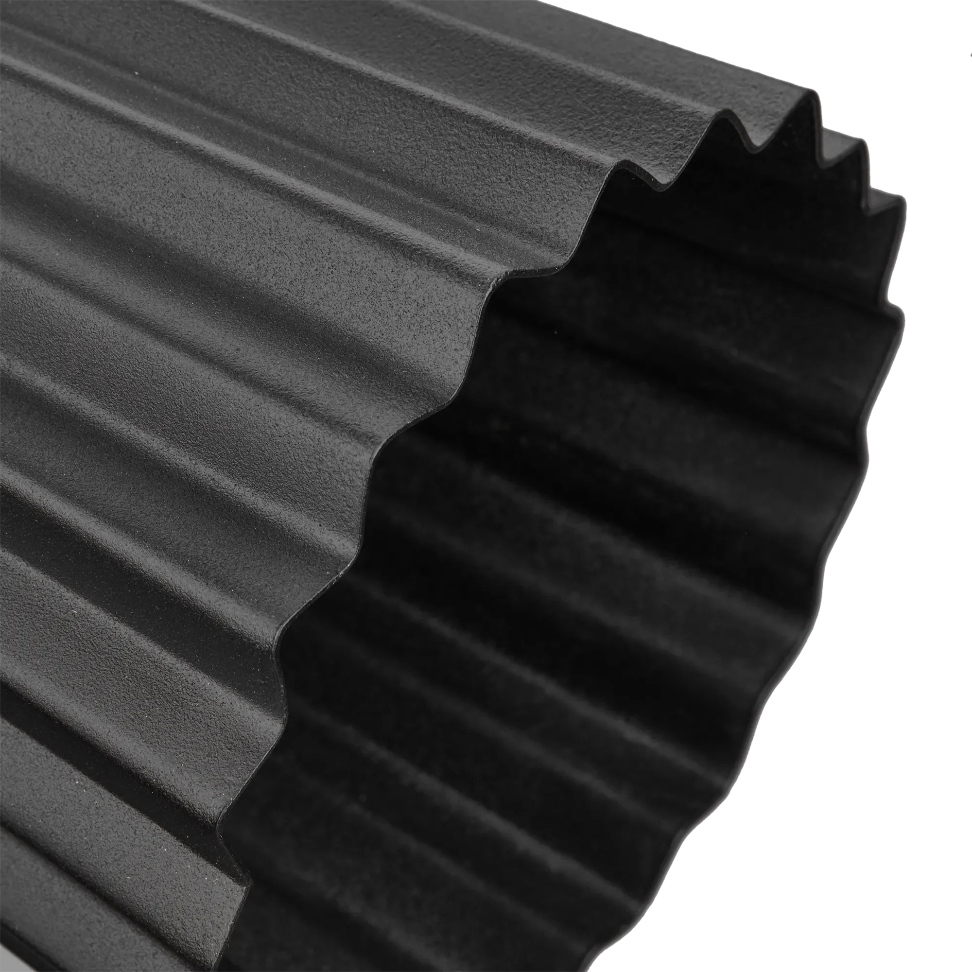 Black Ribbed Table Lamp - Image 3
