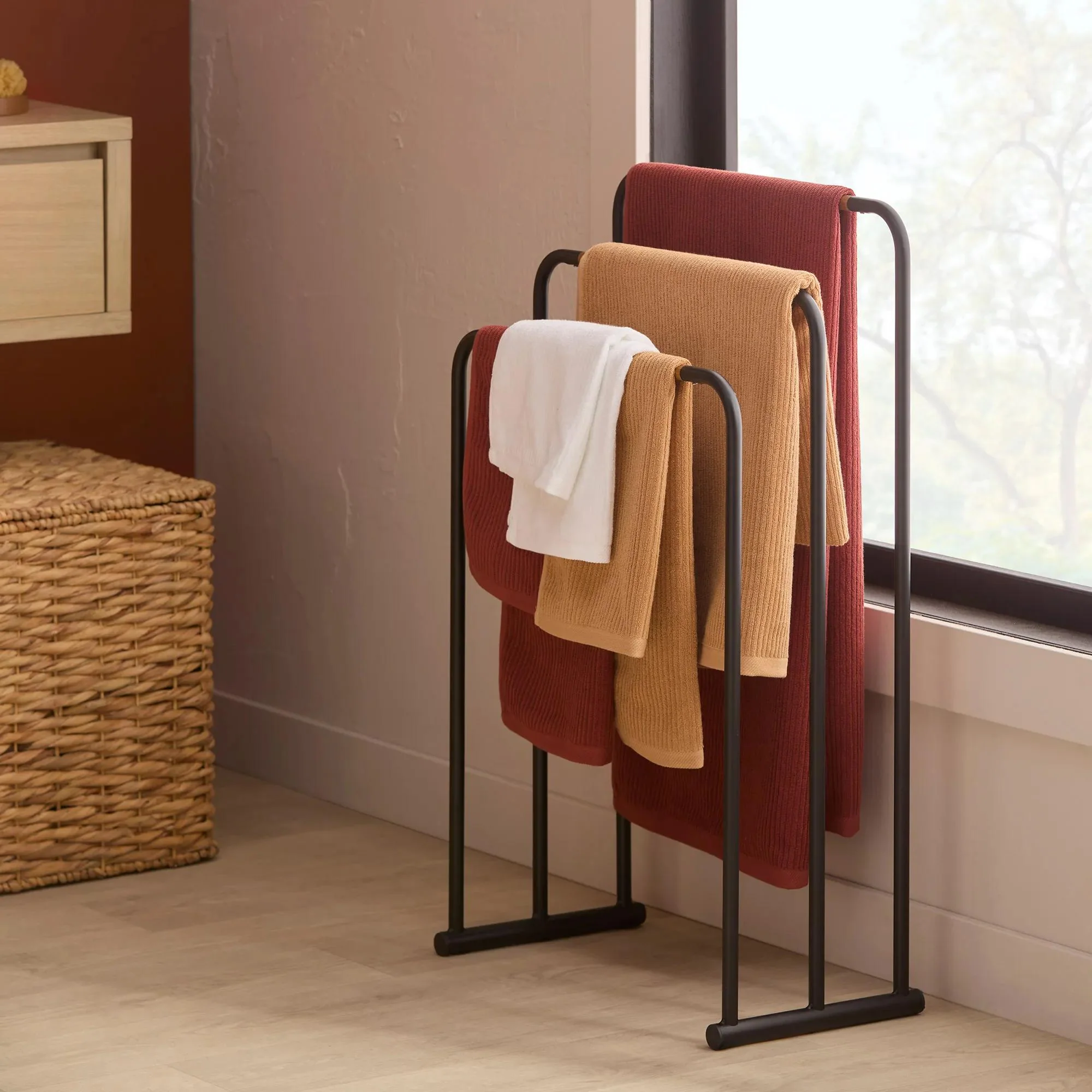 Black Towel Holder - Image 2