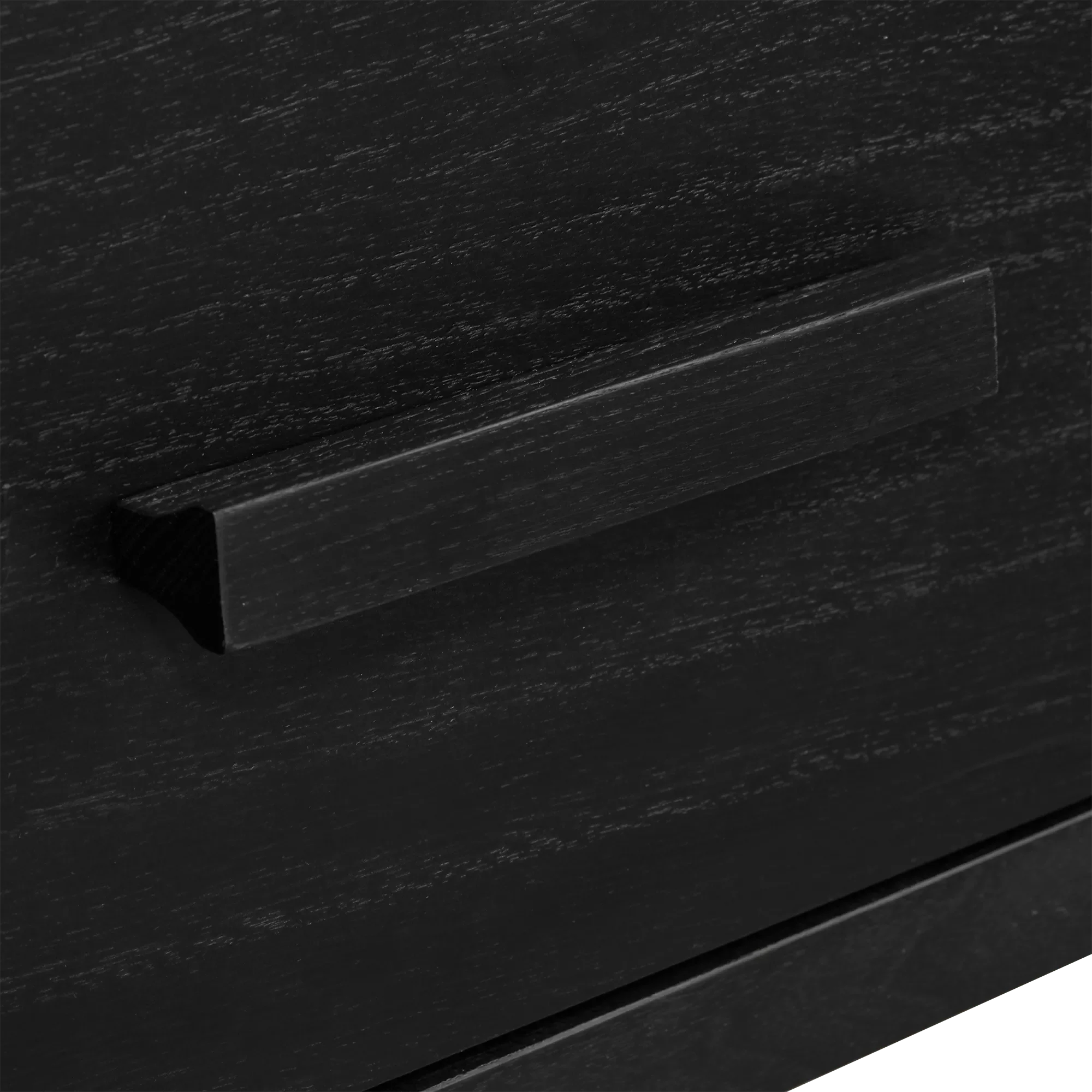 Black Veneer 3-Drawer Console - Image 5