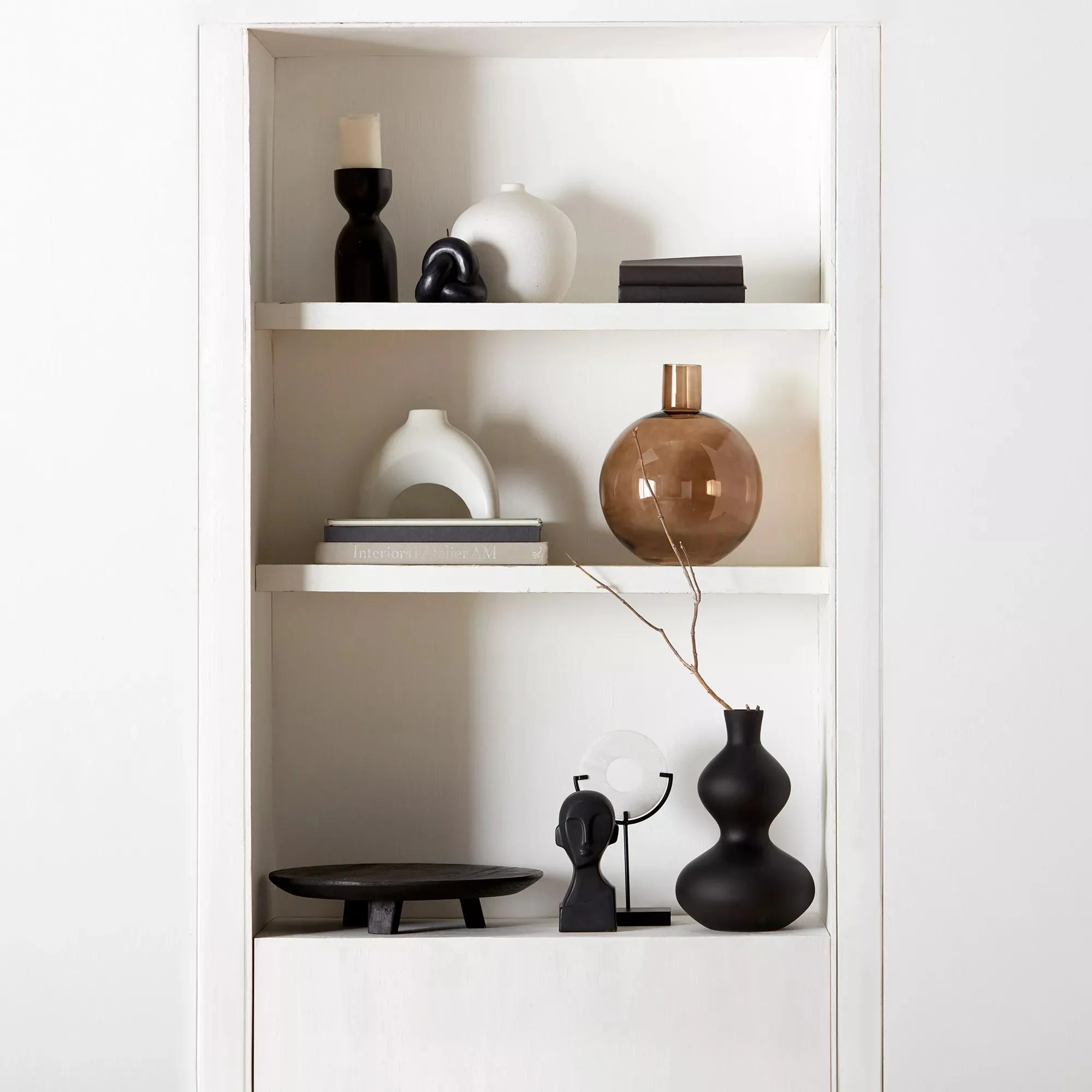 Black Wood Raised Tray - Image 2