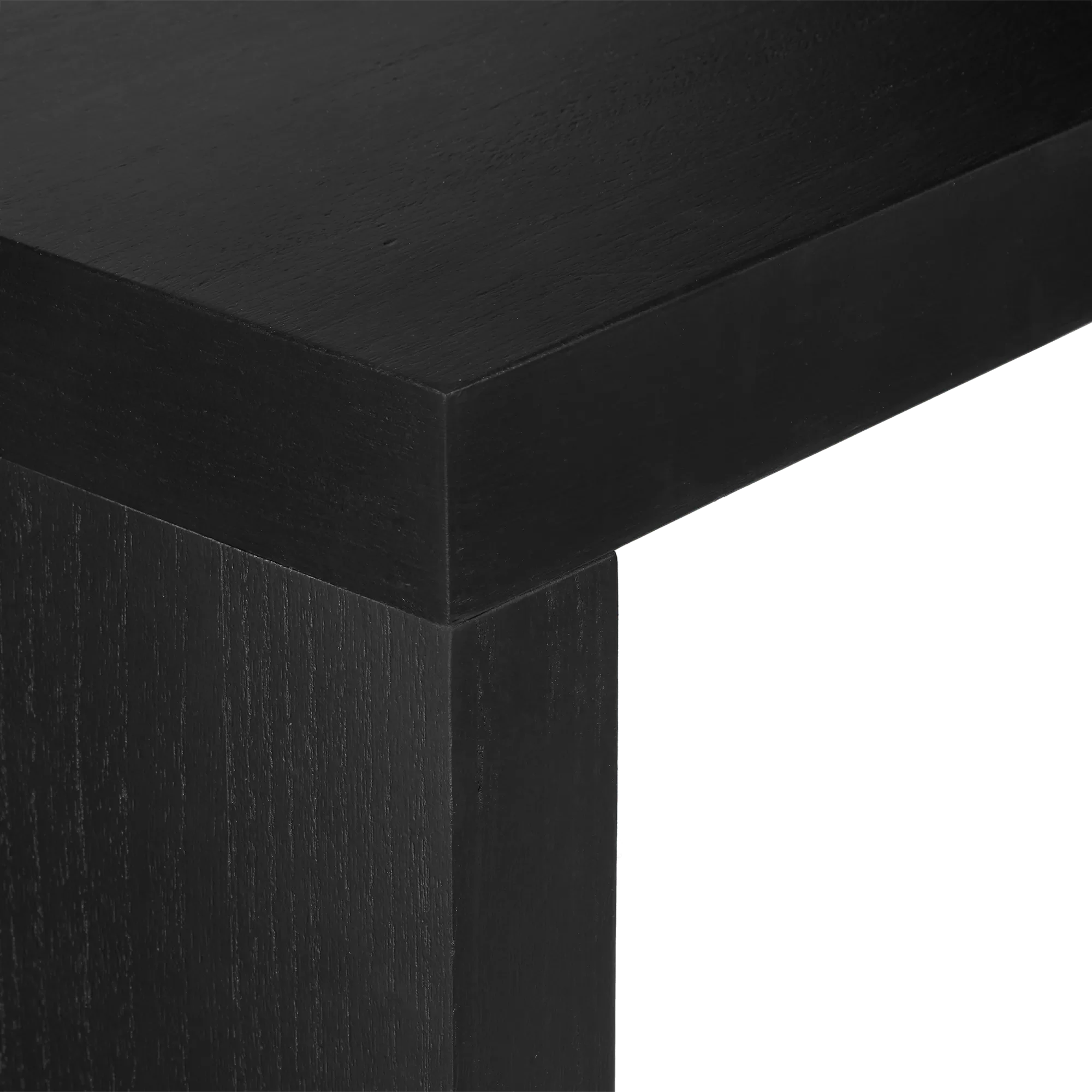 Black Wood Veneer Console Table - Image 4
