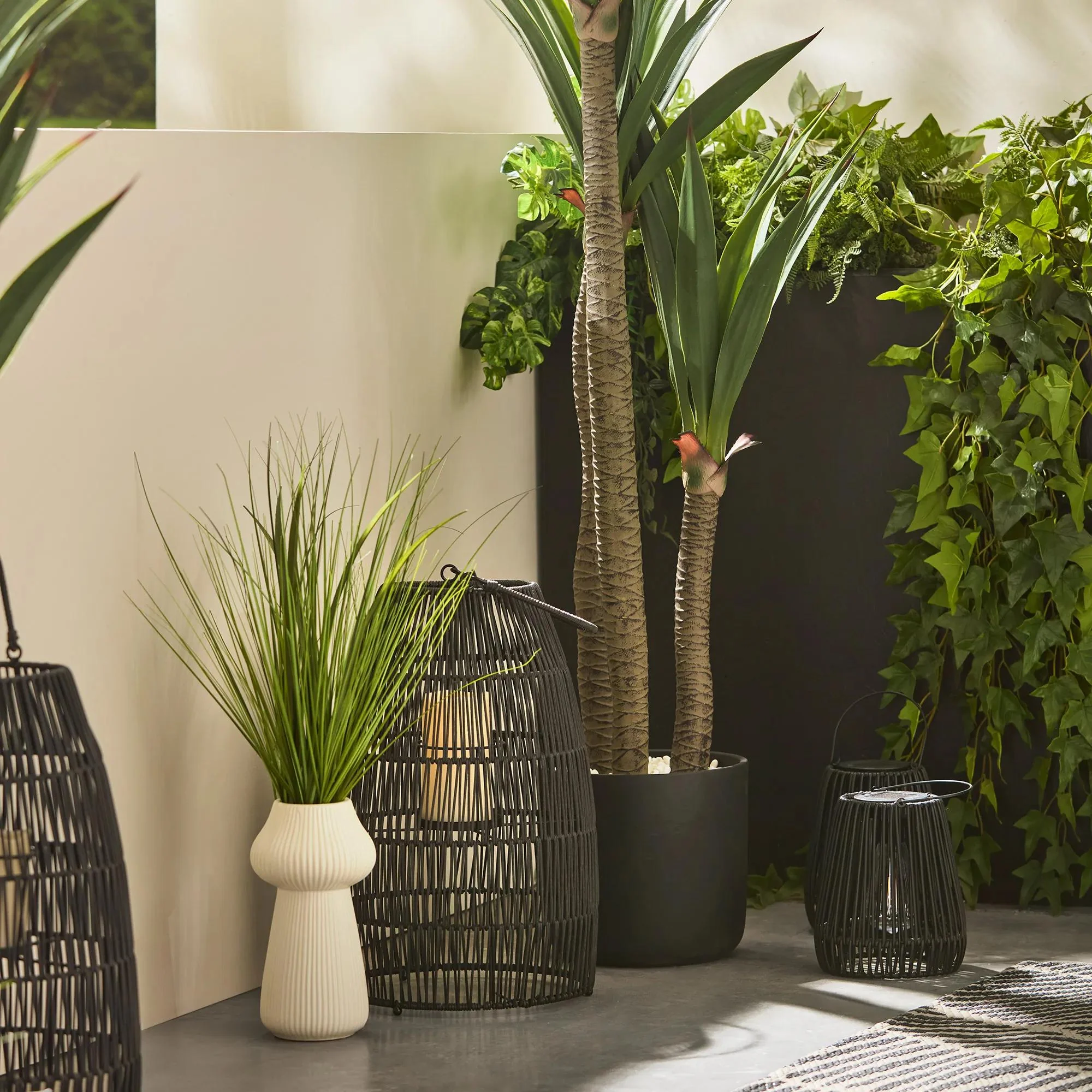 Black Decorative Lantern - Image 2