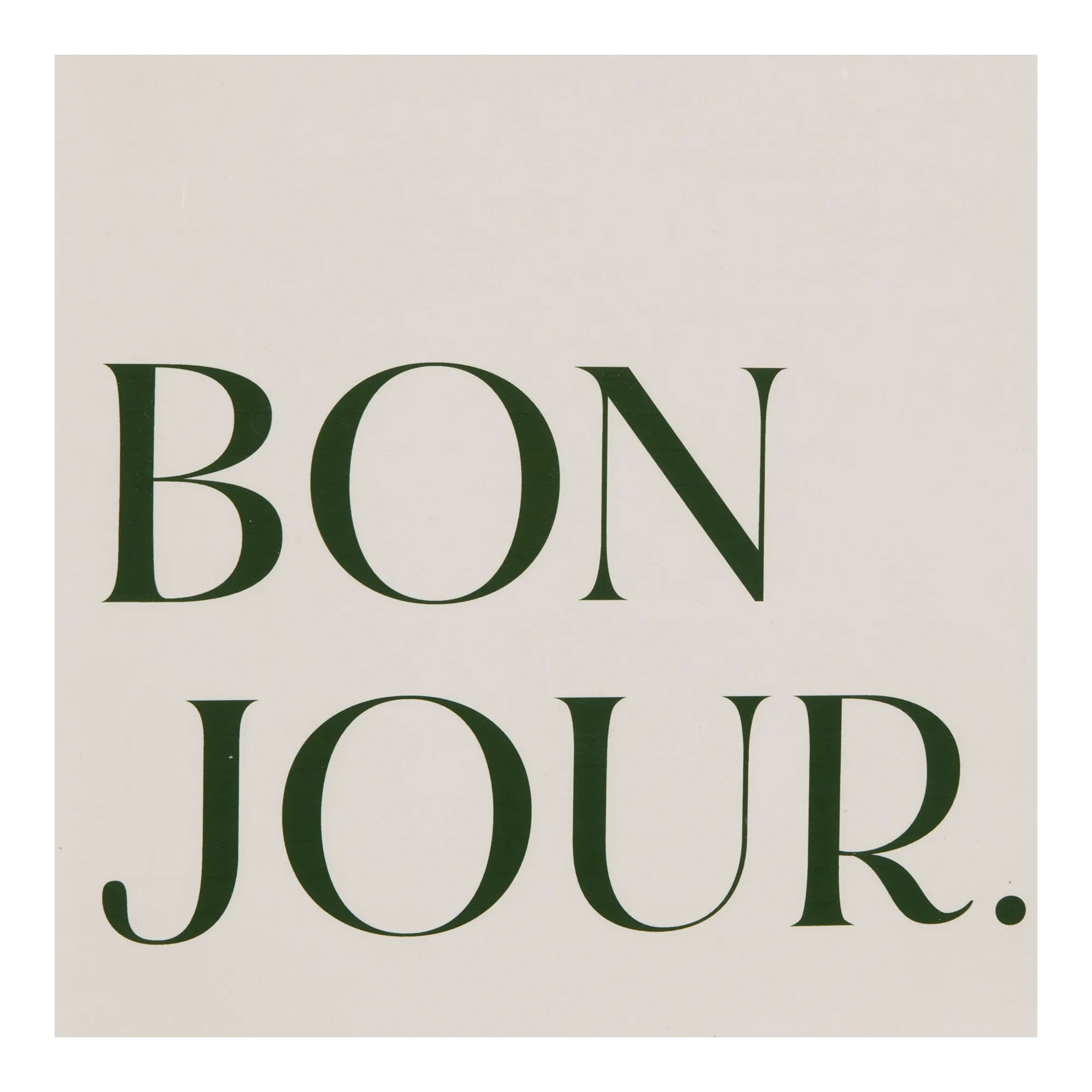 Bonjour Printed Framed Art - Image 3
