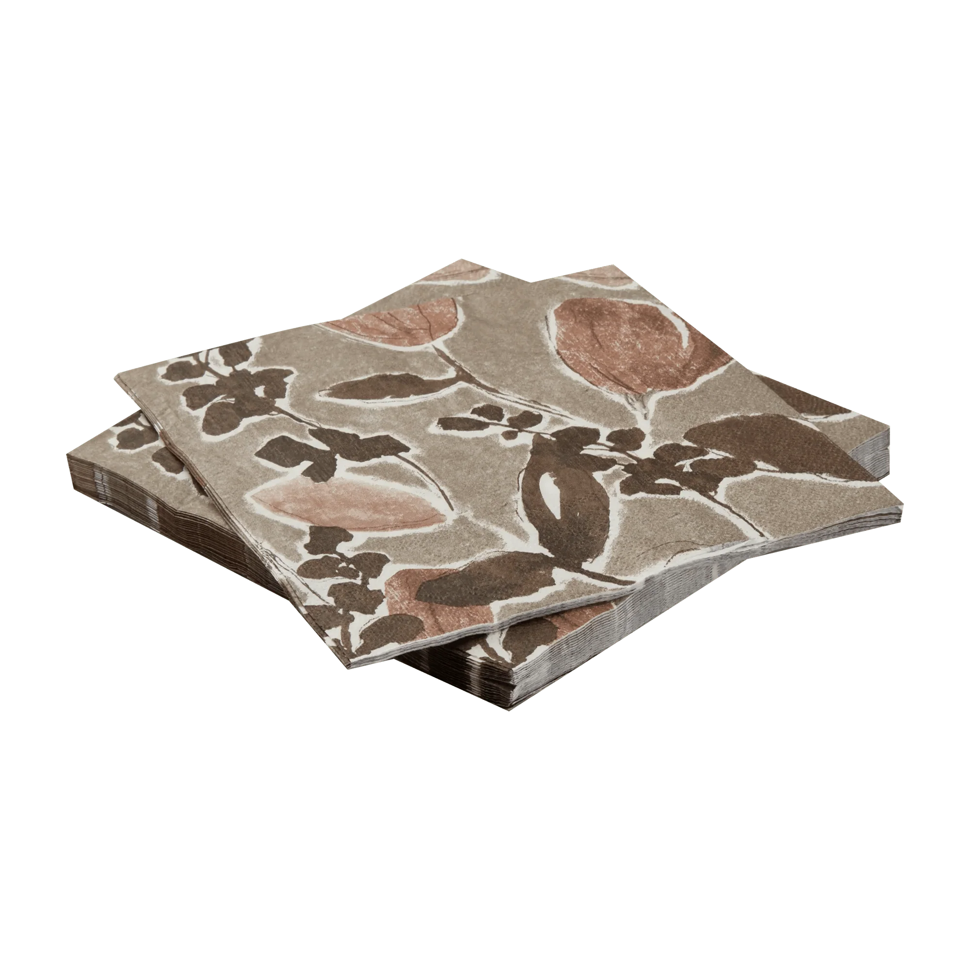 Botanical Leaf Print Paper Napkins