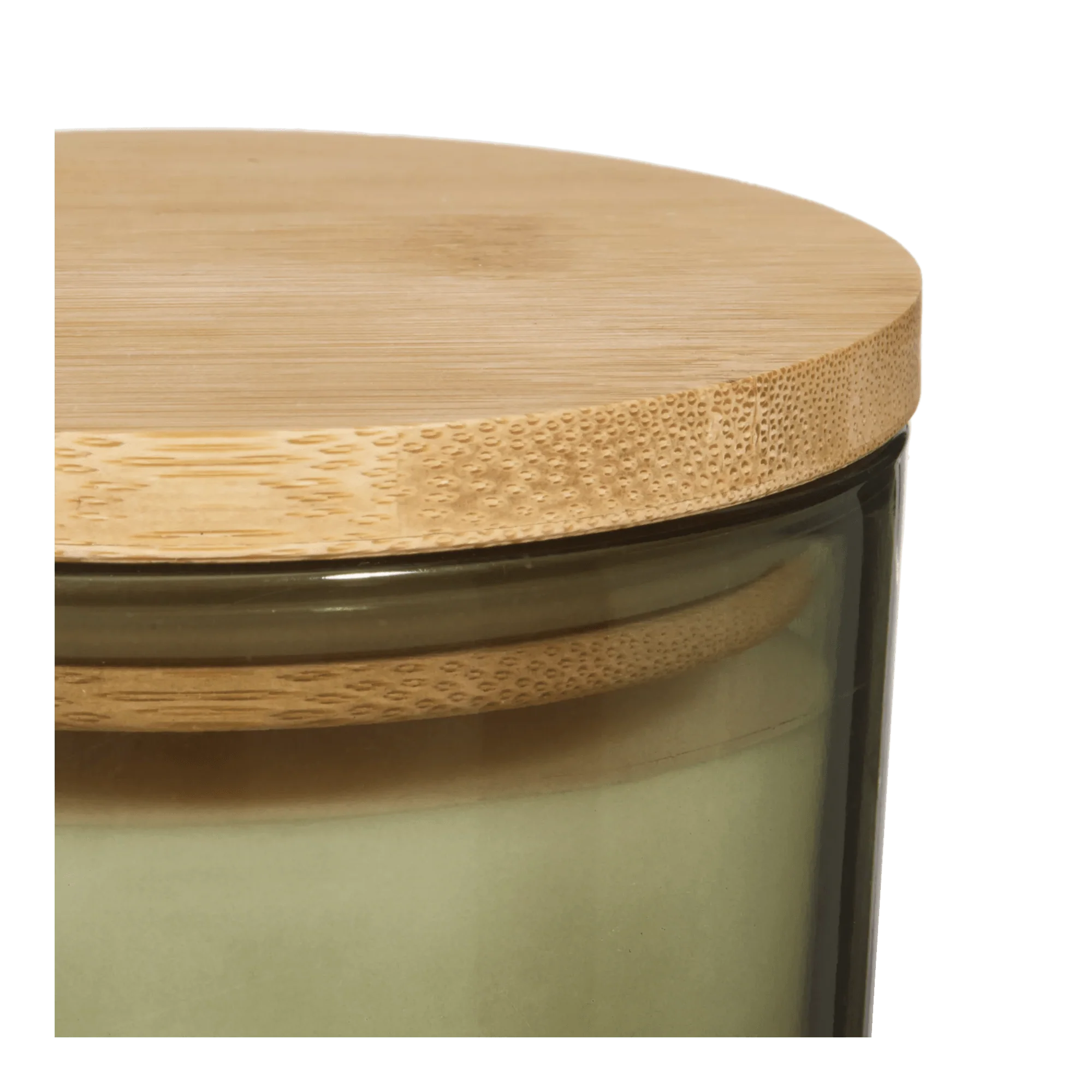 Bouclair Green Tea Candle with Wooden Lid - Image 3