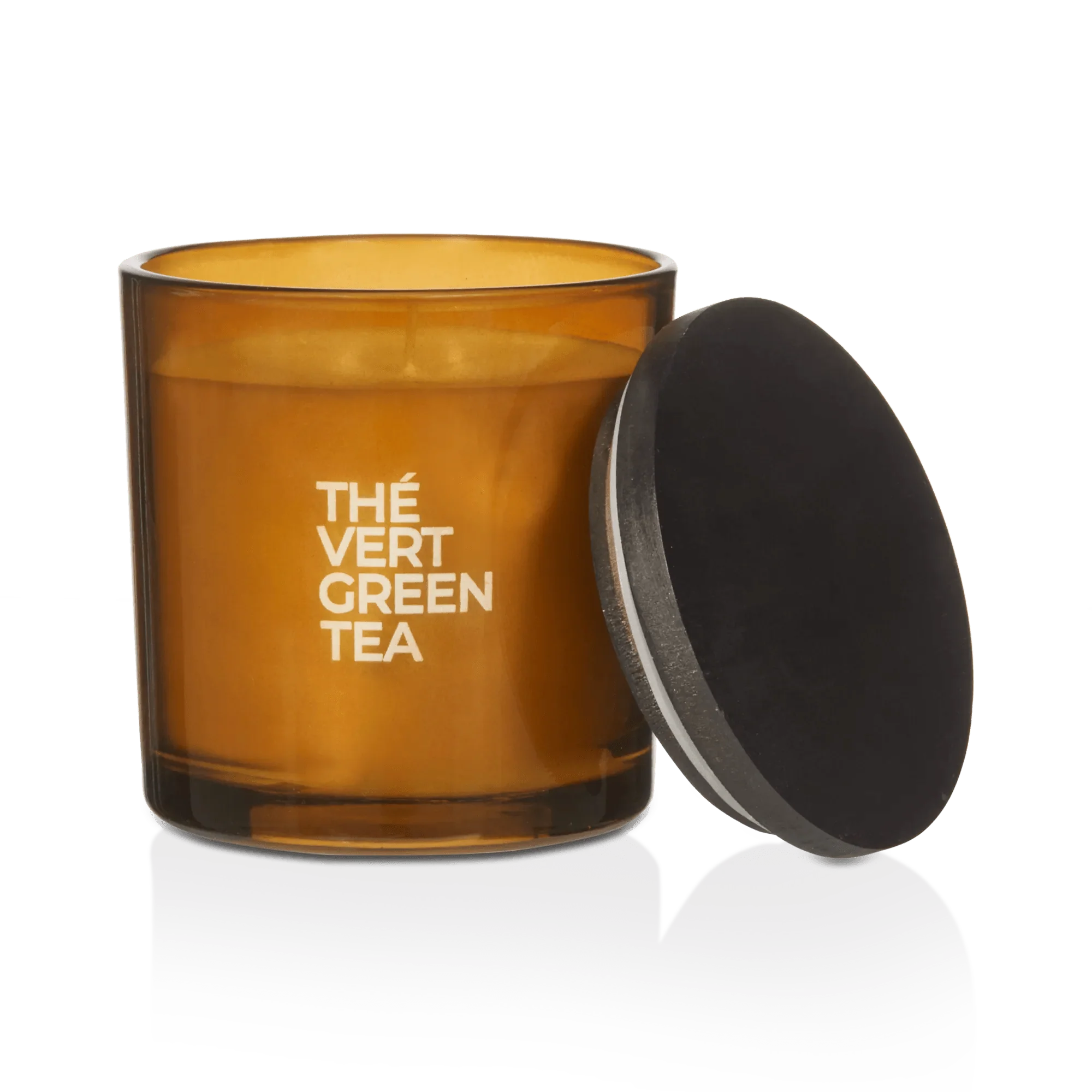 Bouclair Green Tea Candle with Wooden Lid - Image 4